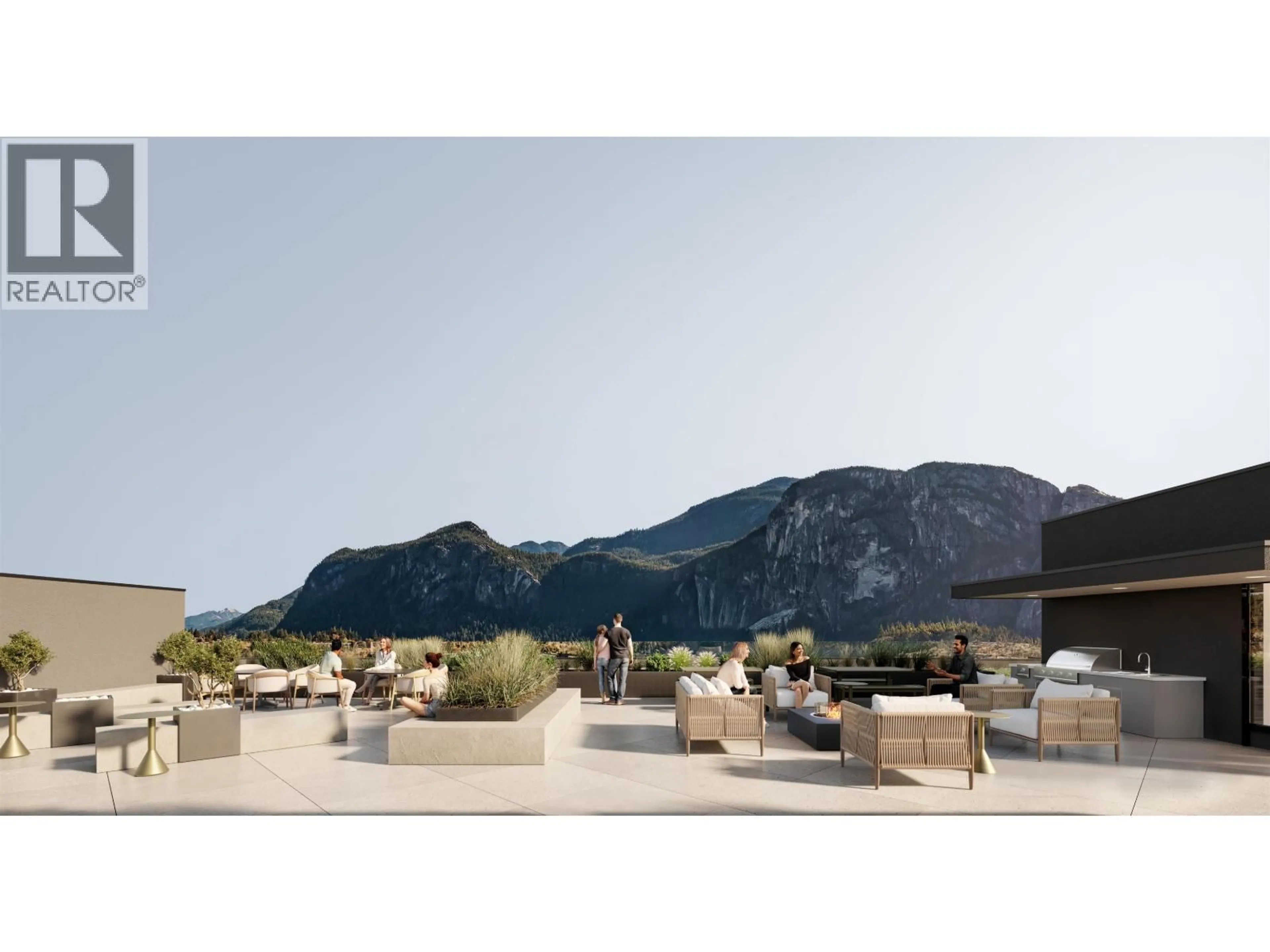 Patio, mountain view for 614 - 38040 THIRD AVENUE, Squamish British Columbia V8B0B7