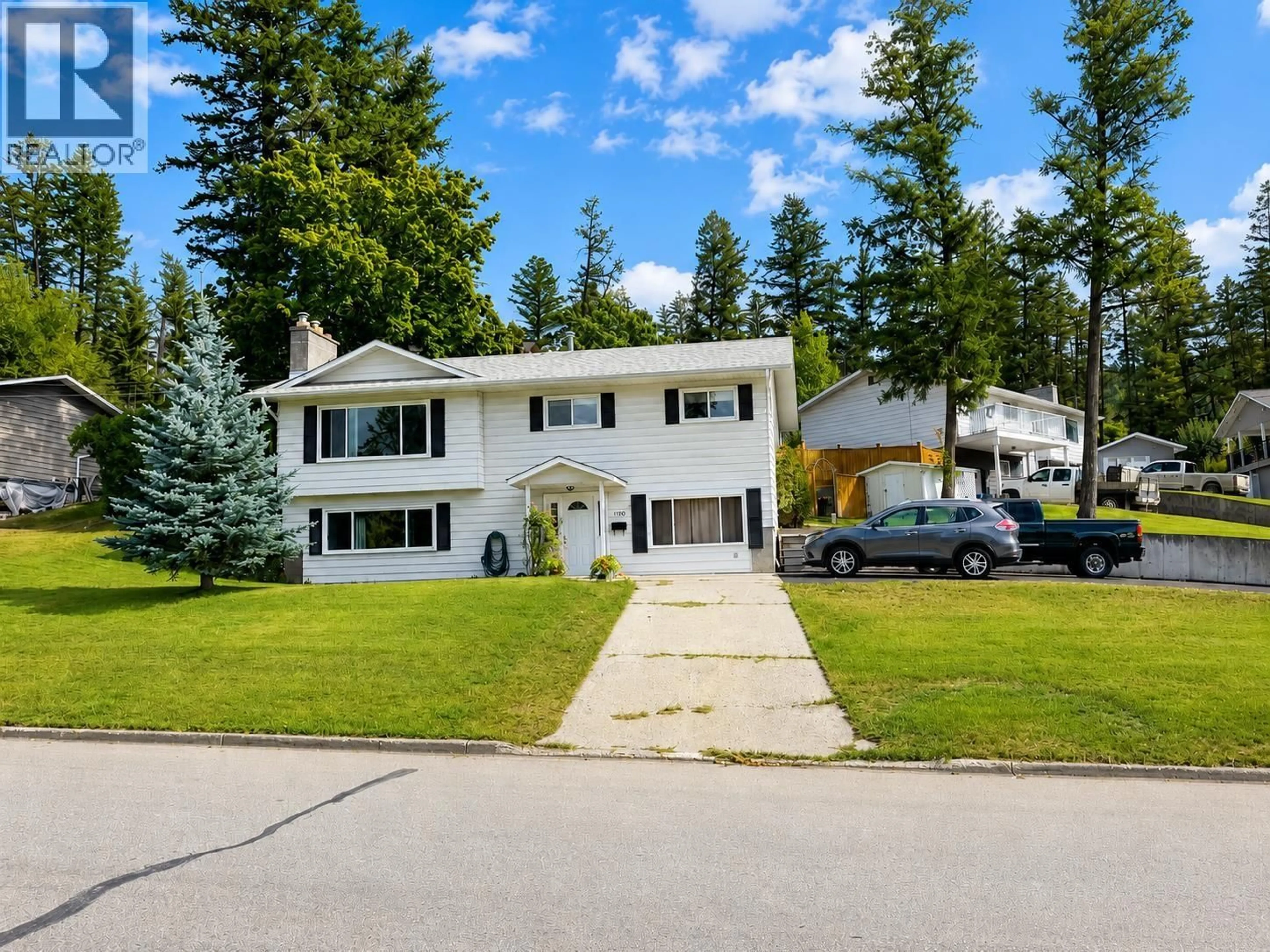 A pic from outside/outdoor area/front of a property/back of a property/a pic from drone, street for 1350 ELEVENTH AVENUE, Williams Lake British Columbia V2G3X2