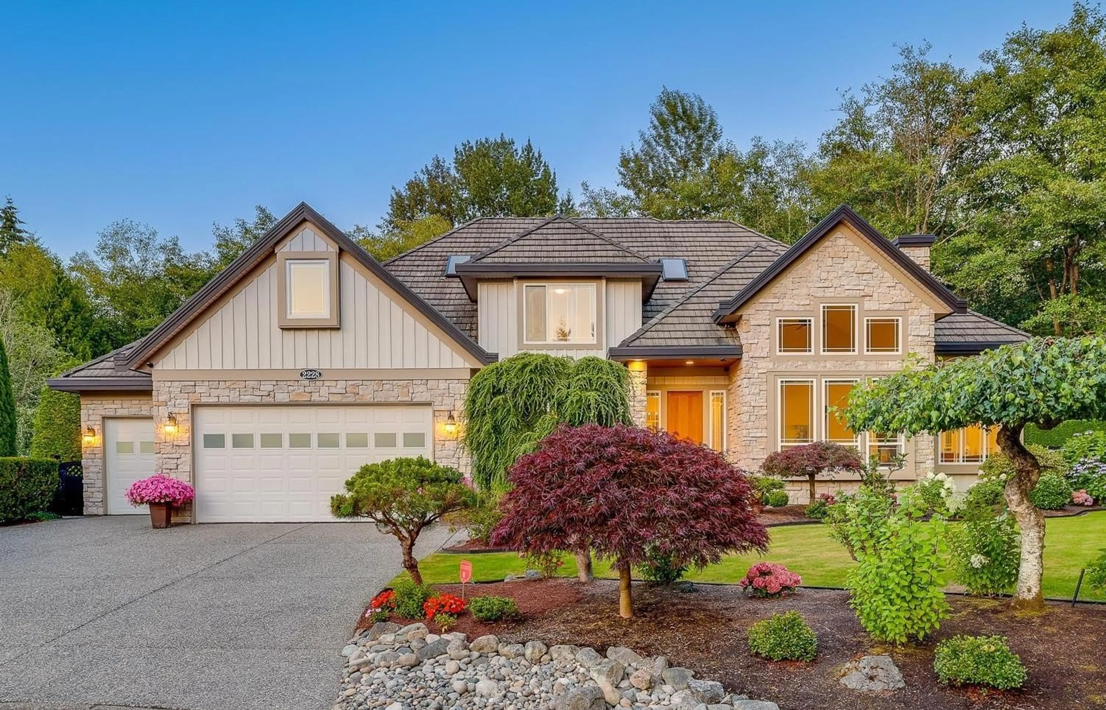 Home with vinyl exterior material, street for 2228 136TH STREET, Surrey British Columbia V4A9V2