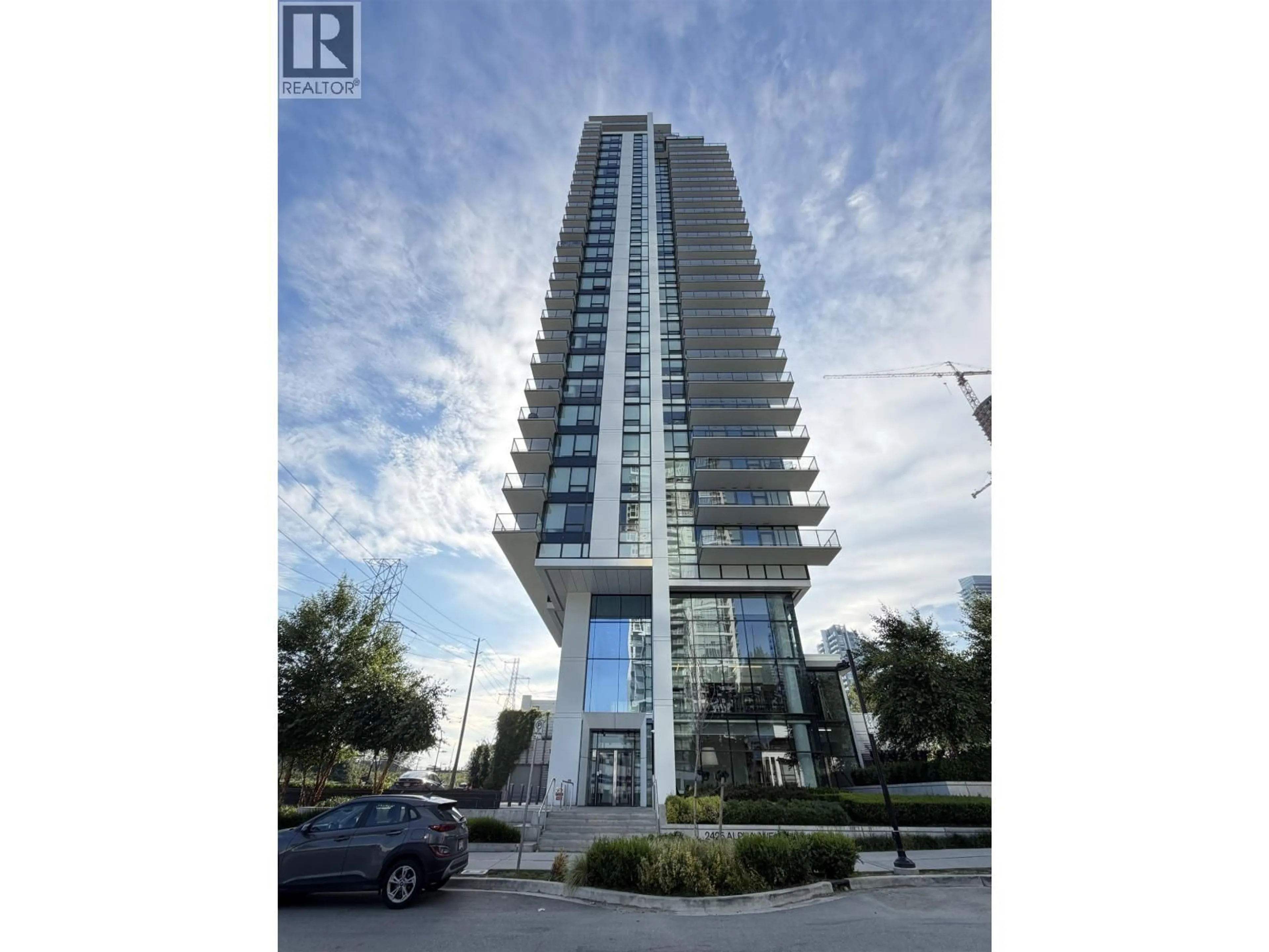 A pic from outside/outdoor area/front of a property/back of a property/a pic from drone, unknown for 1704 - 2425 ALPHA AVENUE, Burnaby British Columbia V5C0N6