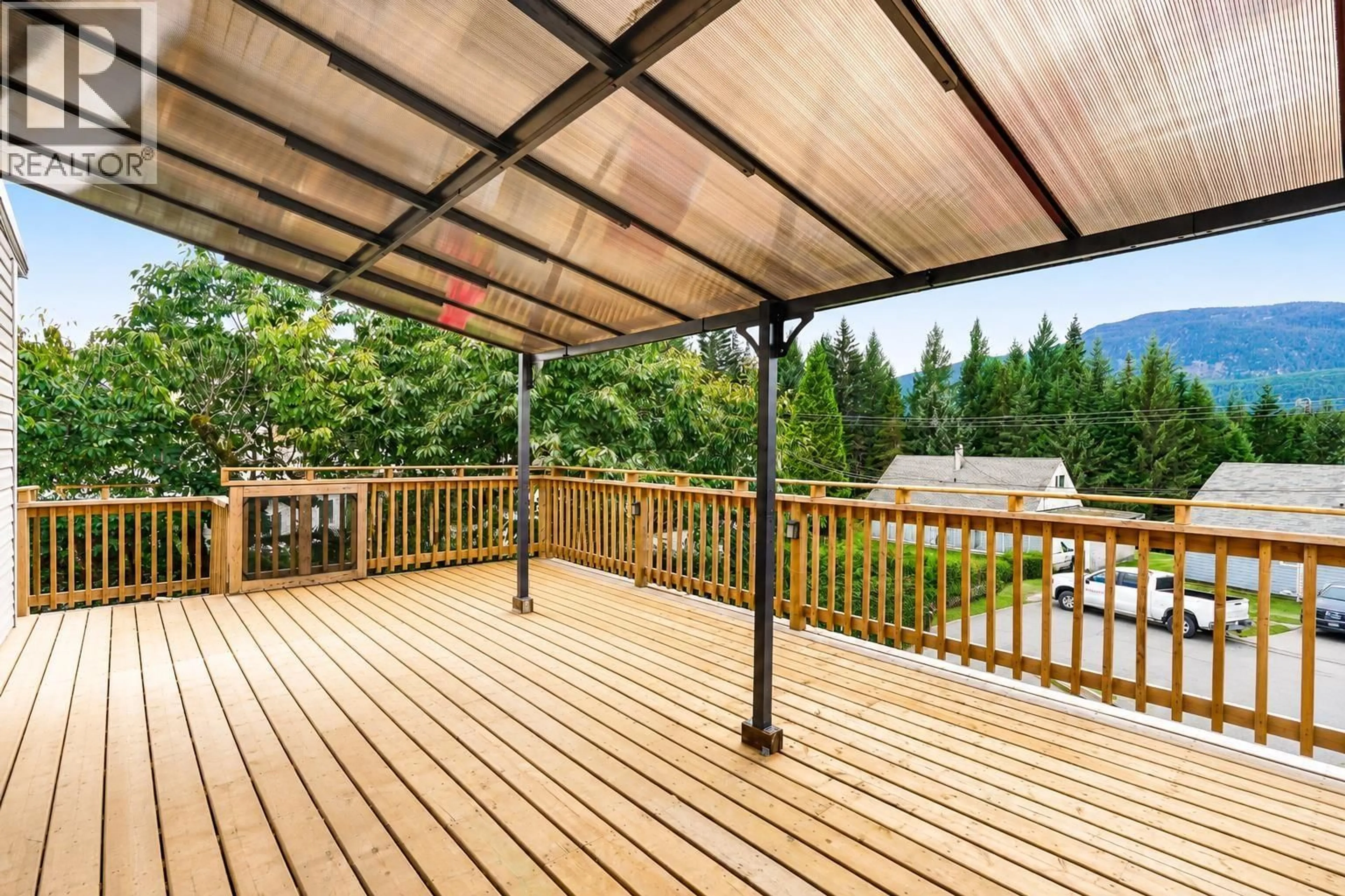 Patio, forest/trees view for 24 BRANT STREET, Kitimat British Columbia V8C1R6