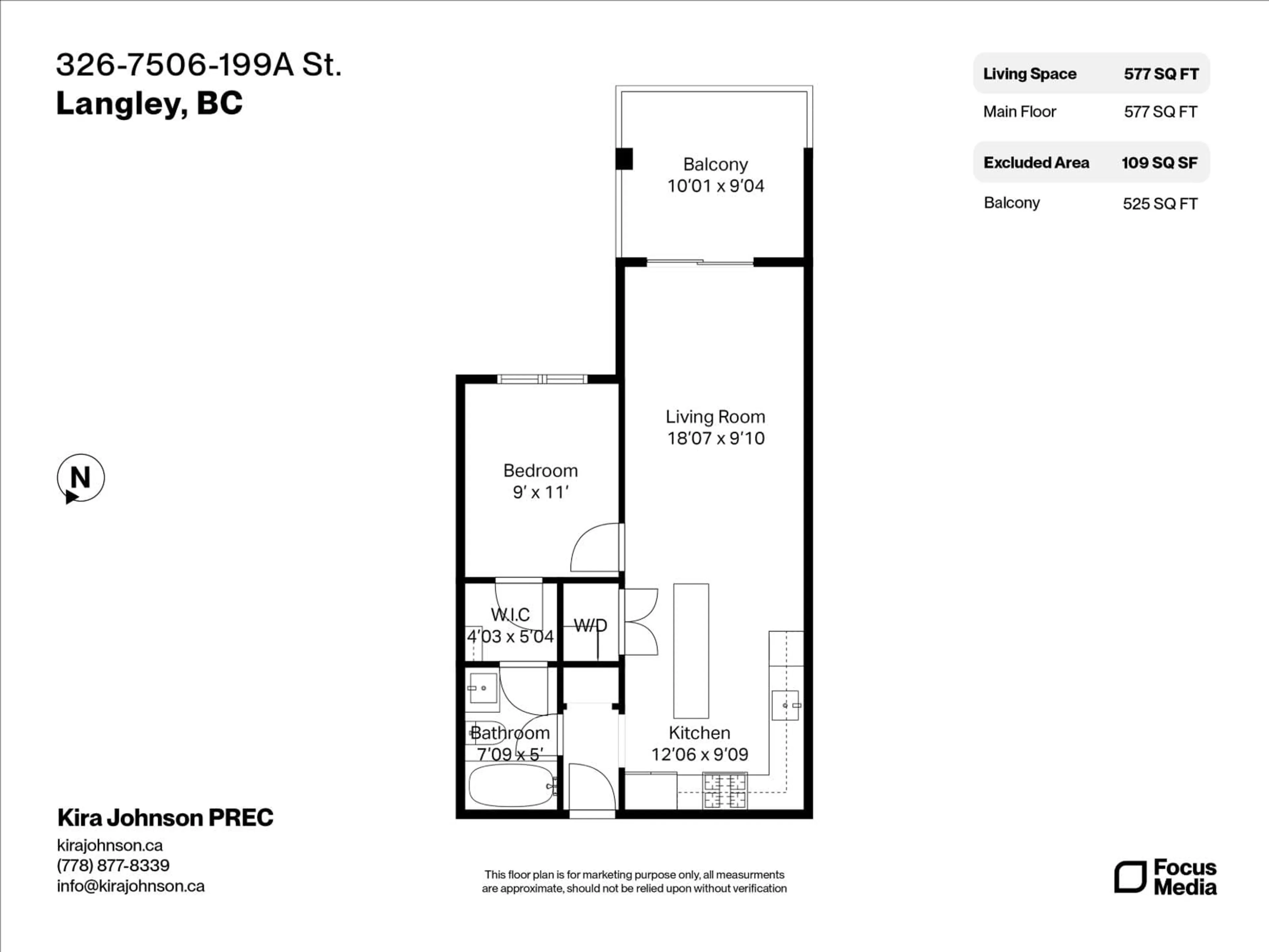 Floor plan for 326 - 7506 199A STREET, Langley British Columbia V2Y3K9
