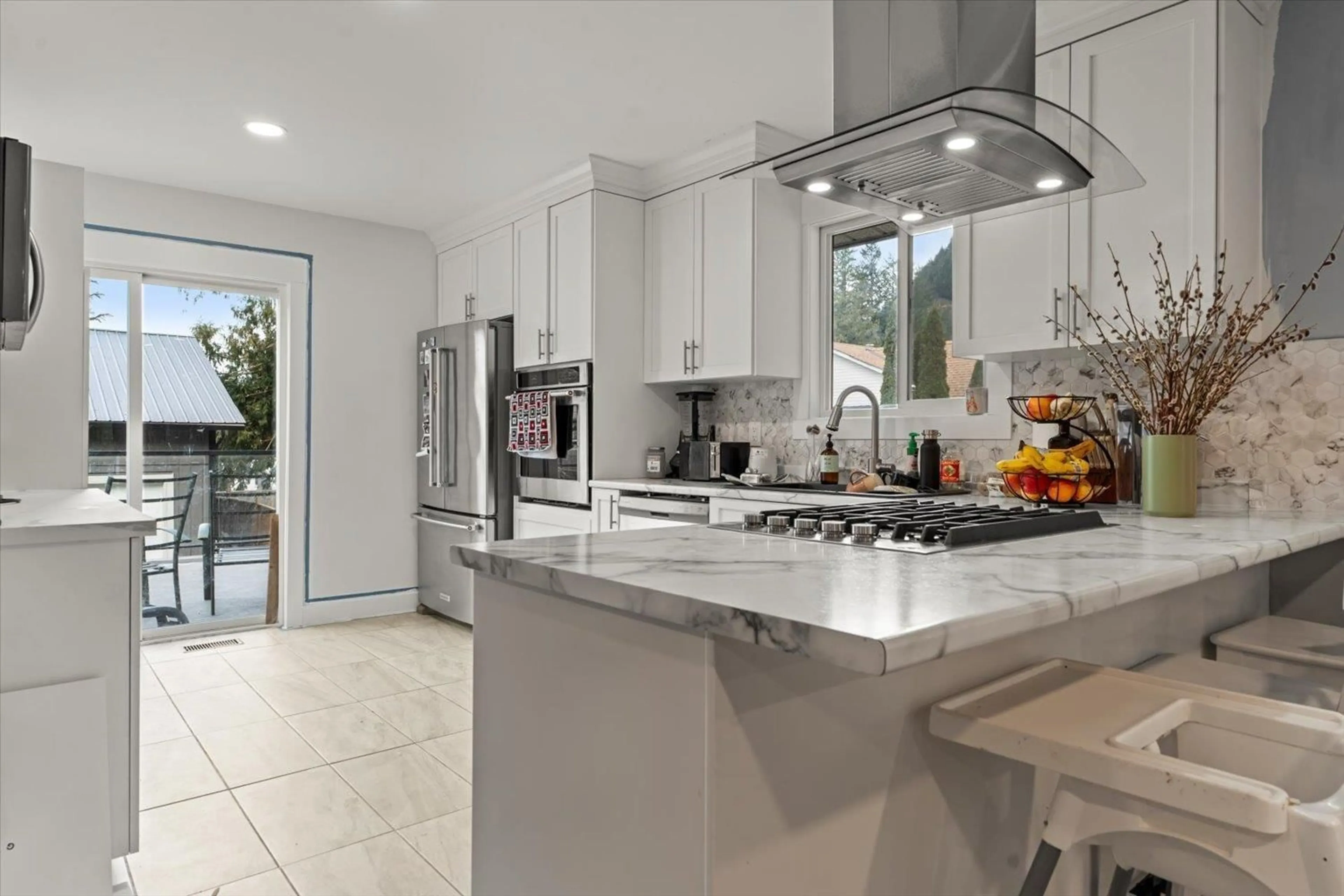 Contemporary kitchen, ceramic/tile floor for 63895 OLD YALE ROAD, Hope British Columbia V0X1L2