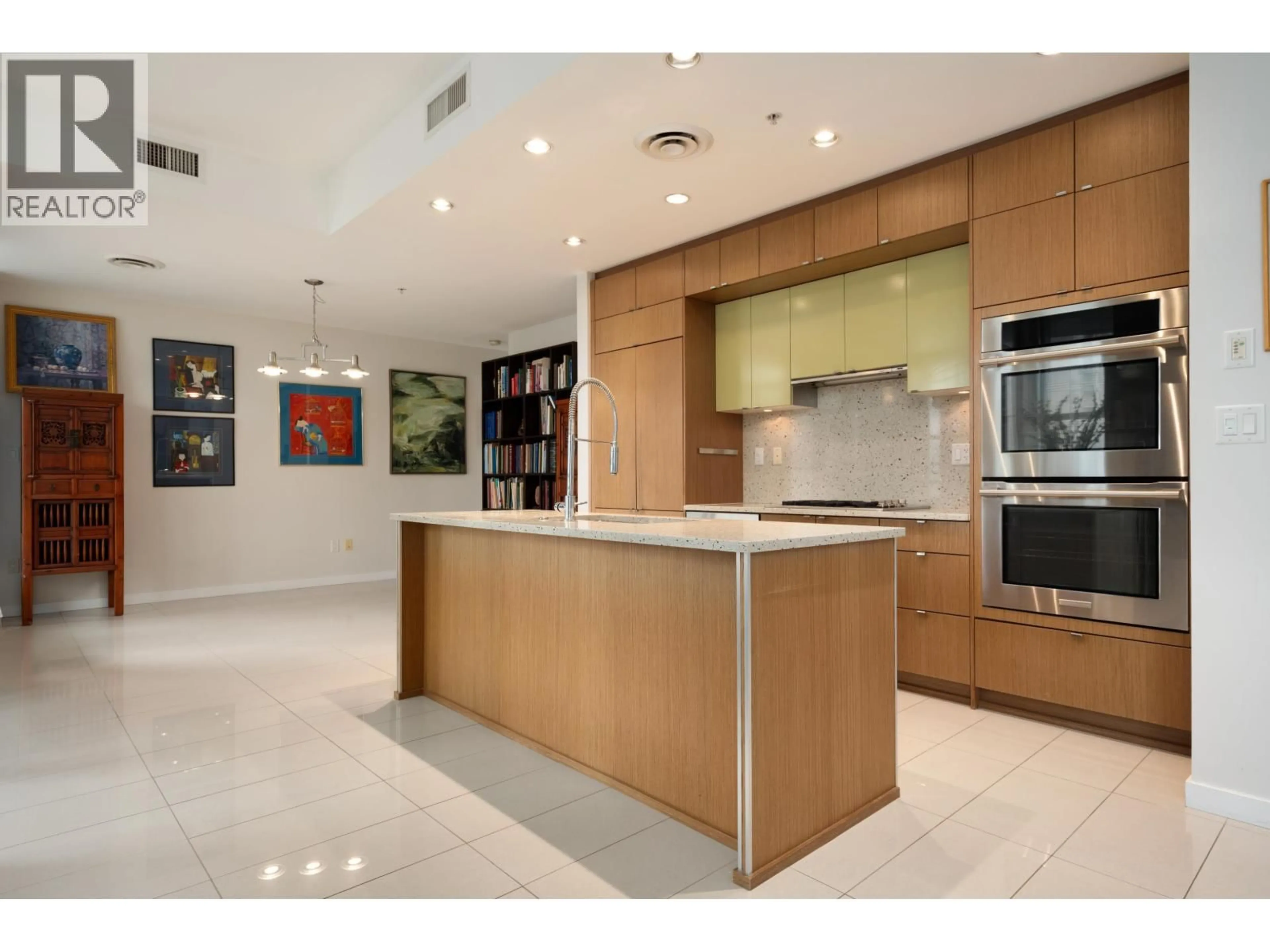 Contemporary kitchen, ceramic/tile floor for 1404 - 1205 HOWE STREET, Vancouver British Columbia V6Z0B2