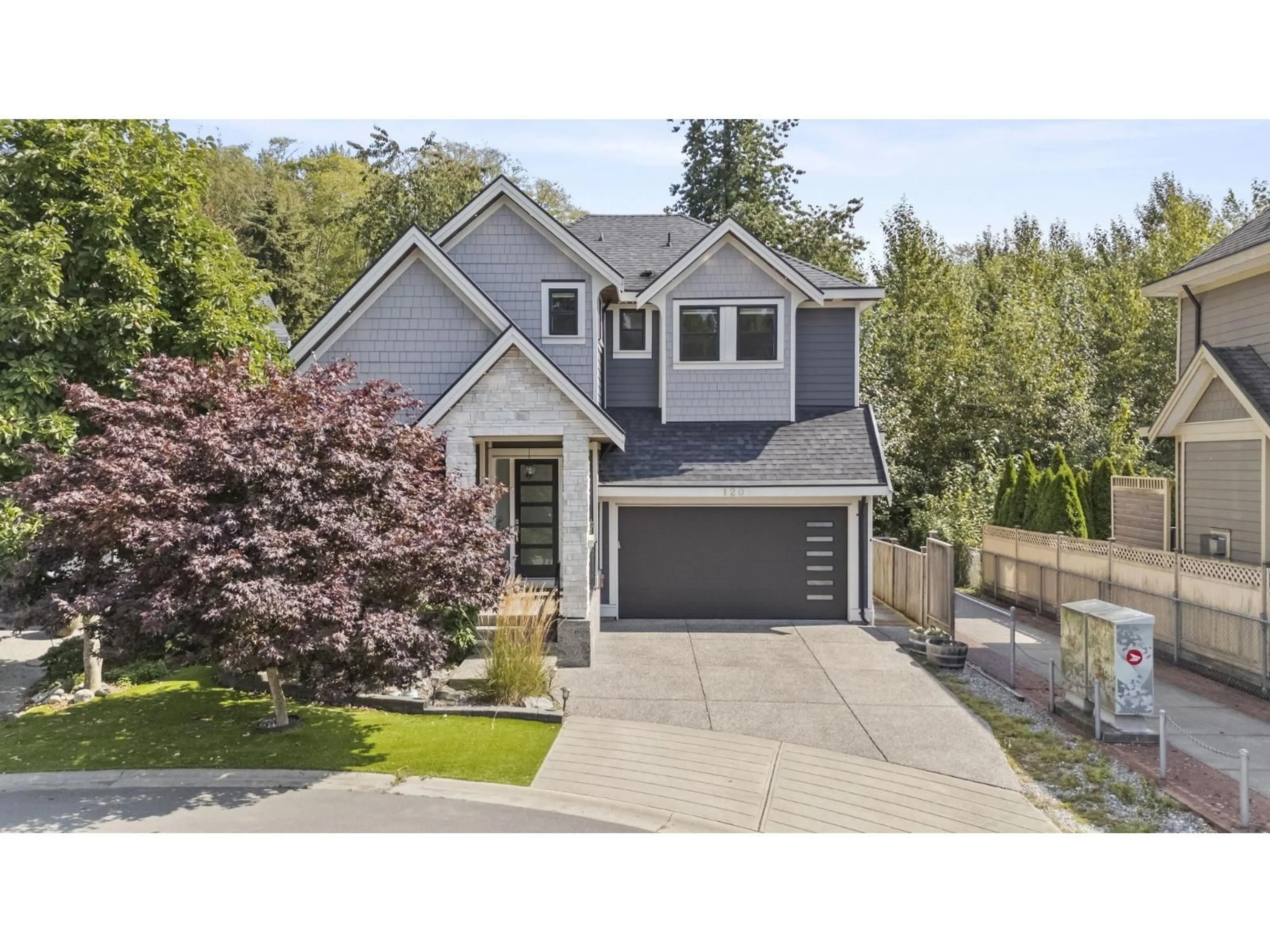 Home with vinyl exterior material, street for 120 169A STREET, Surrey British Columbia V3Z1N1