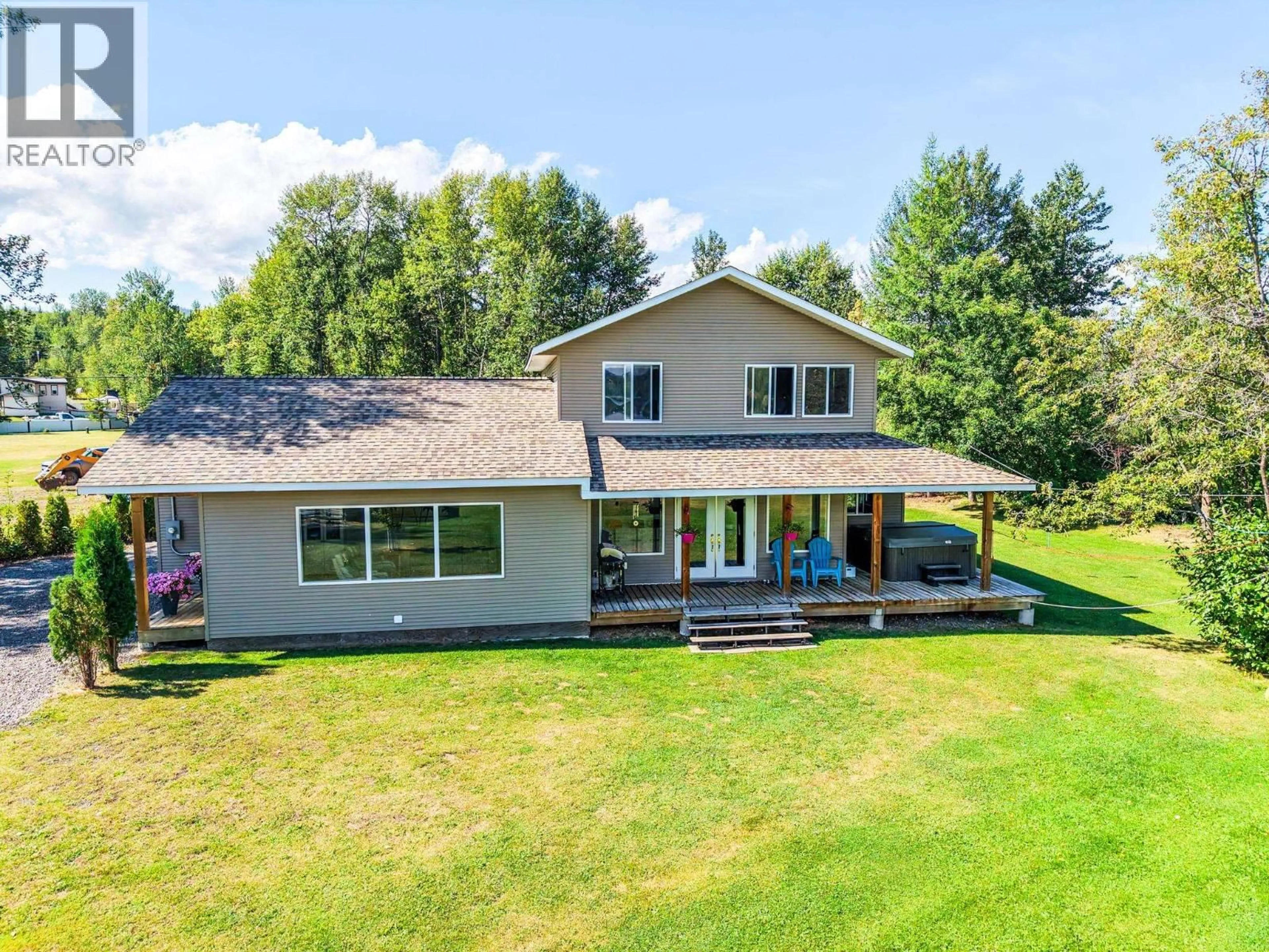 A pic from outside/outdoor area/front of a property/back of a property/a pic from drone, water/lake/river/ocean view for 770 NOURSE SUB 2 ROAD, Burns Lake British Columbia V0J1E2