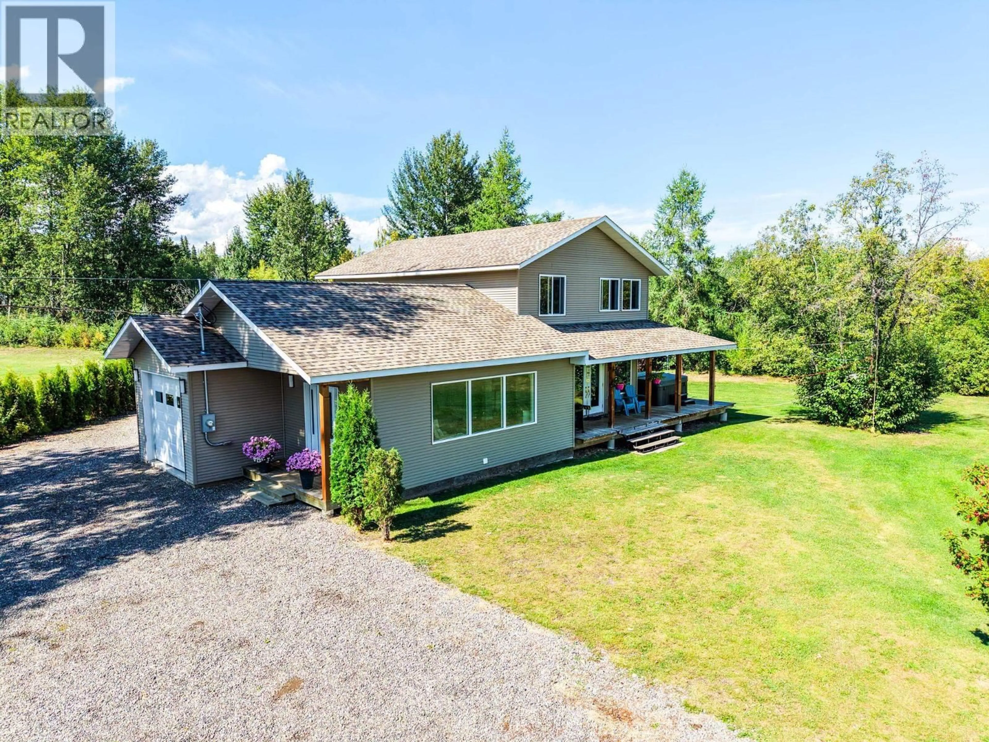 A pic from outside/outdoor area/front of a property/back of a property/a pic from drone, unknown for 770 NOURSE SUB 2 ROAD, Burns Lake British Columbia V0J1E2