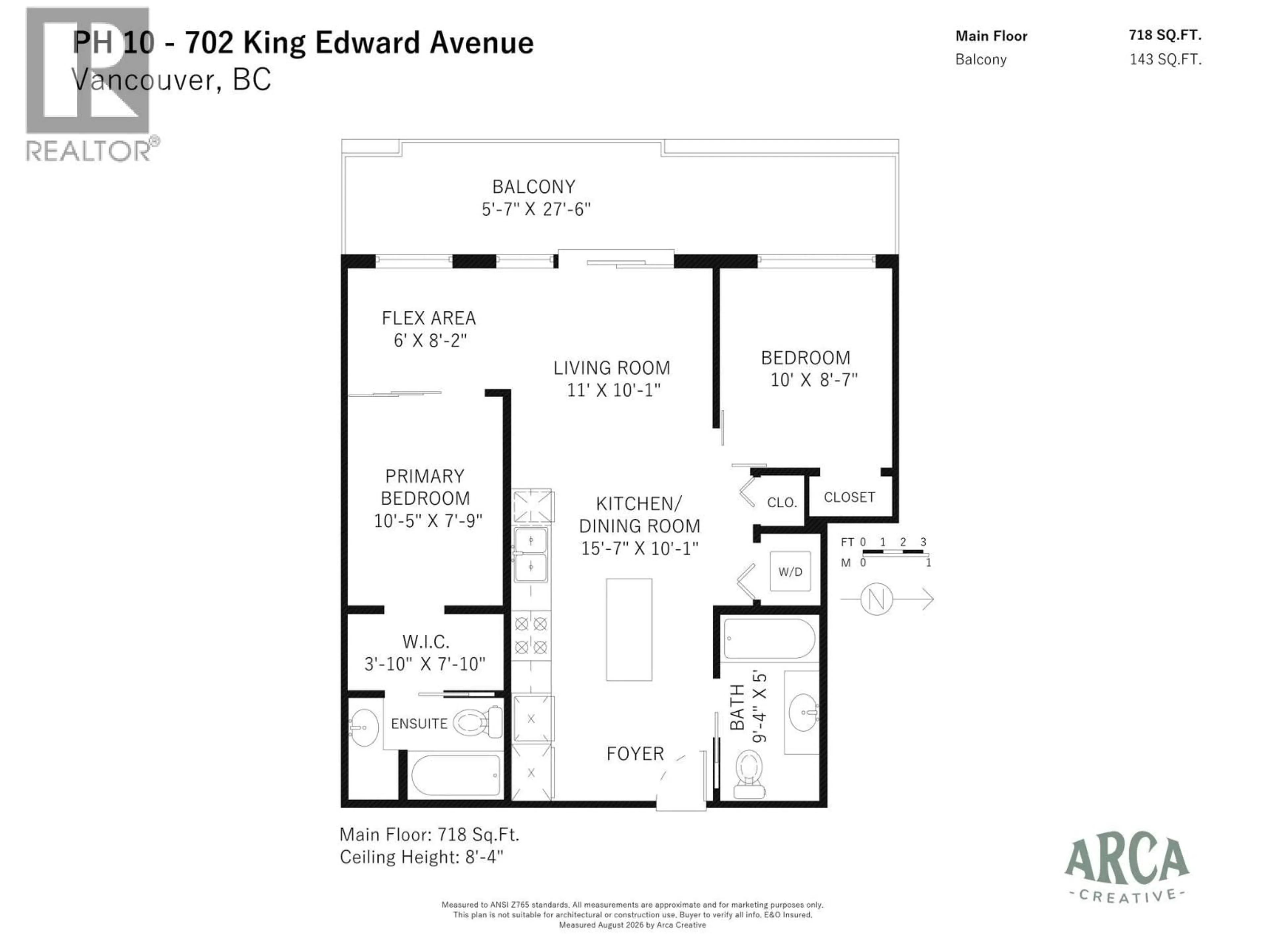 Floor plan for PH10 - 702 KING EDWARD AVENUE, Vancouver British Columbia V5V0A9