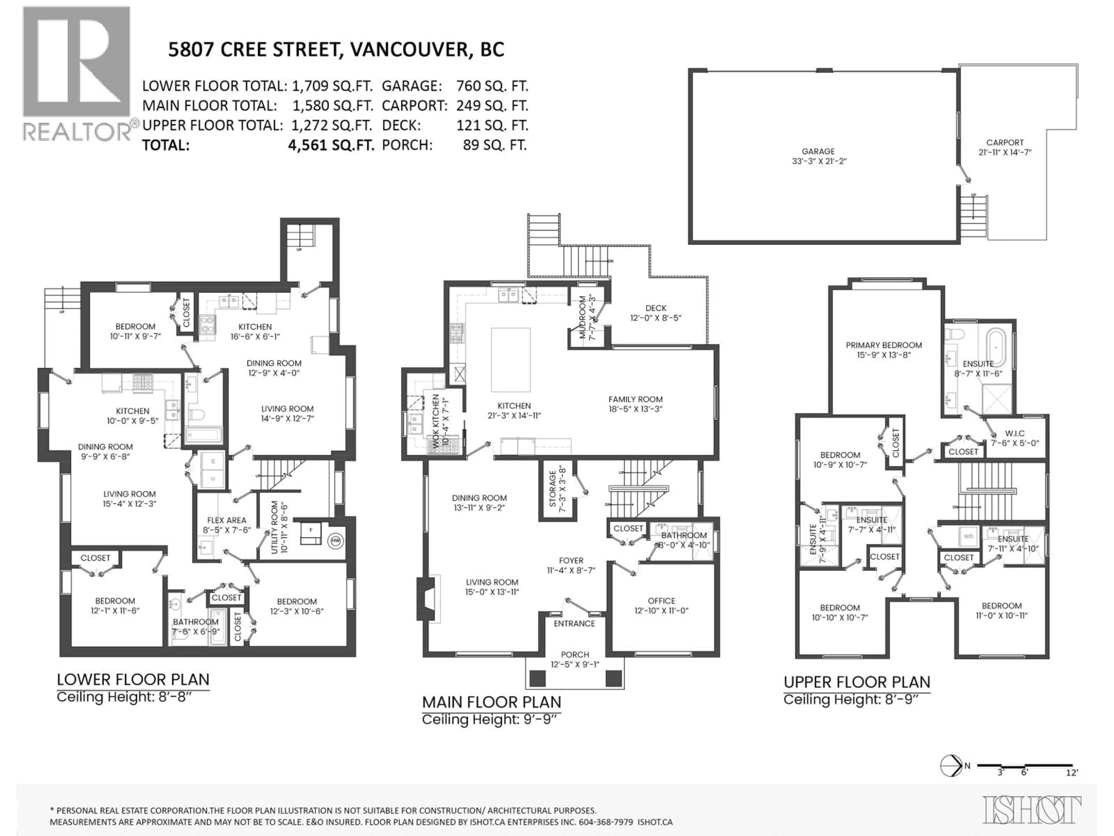Floor plan for 5807 CREE STREET, Vancouver British Columbia V5W2V8