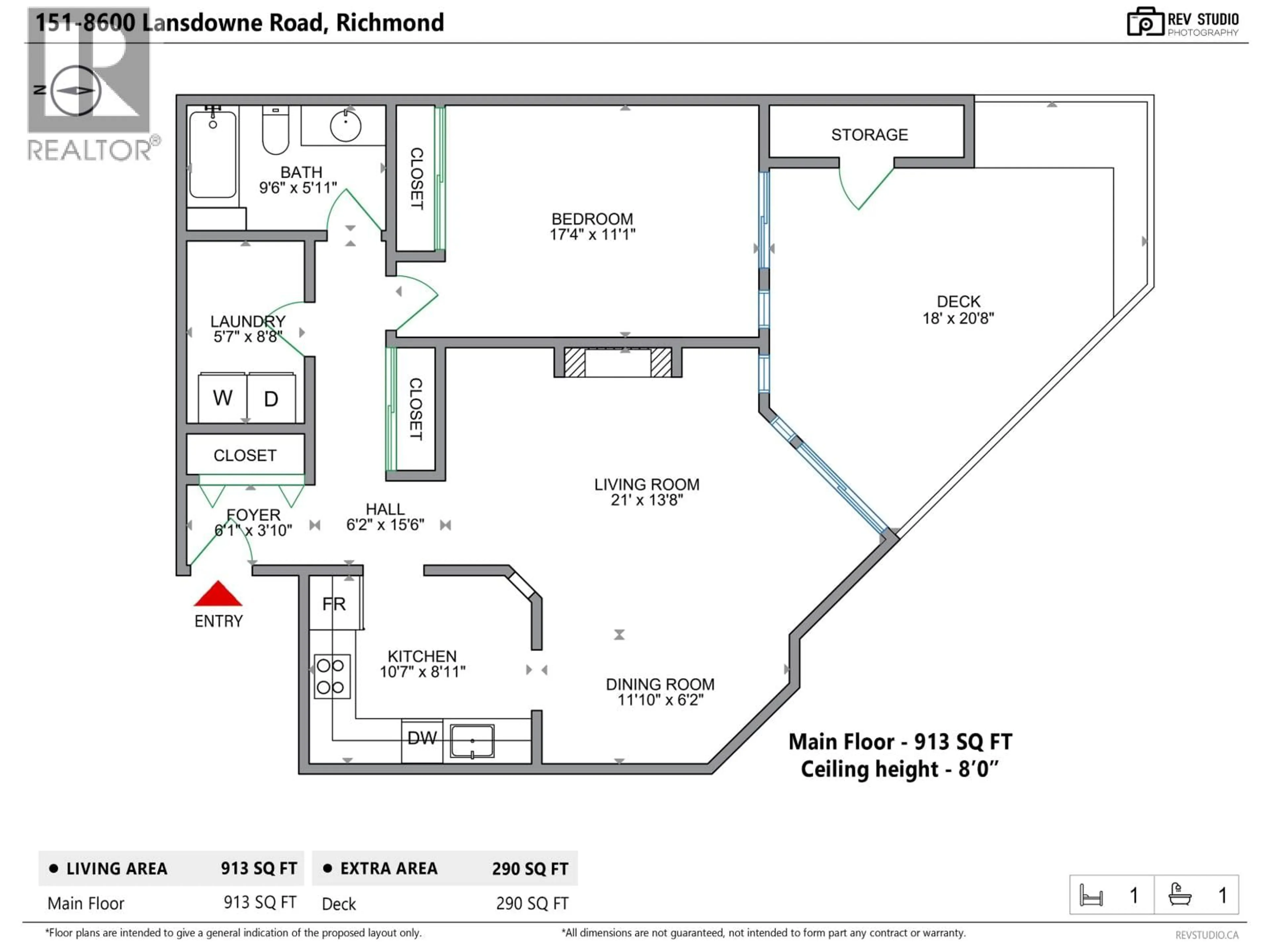 Floor plan for 151 - 8600 LANSDOWNE ROAD, Richmond British Columbia V6X3L6