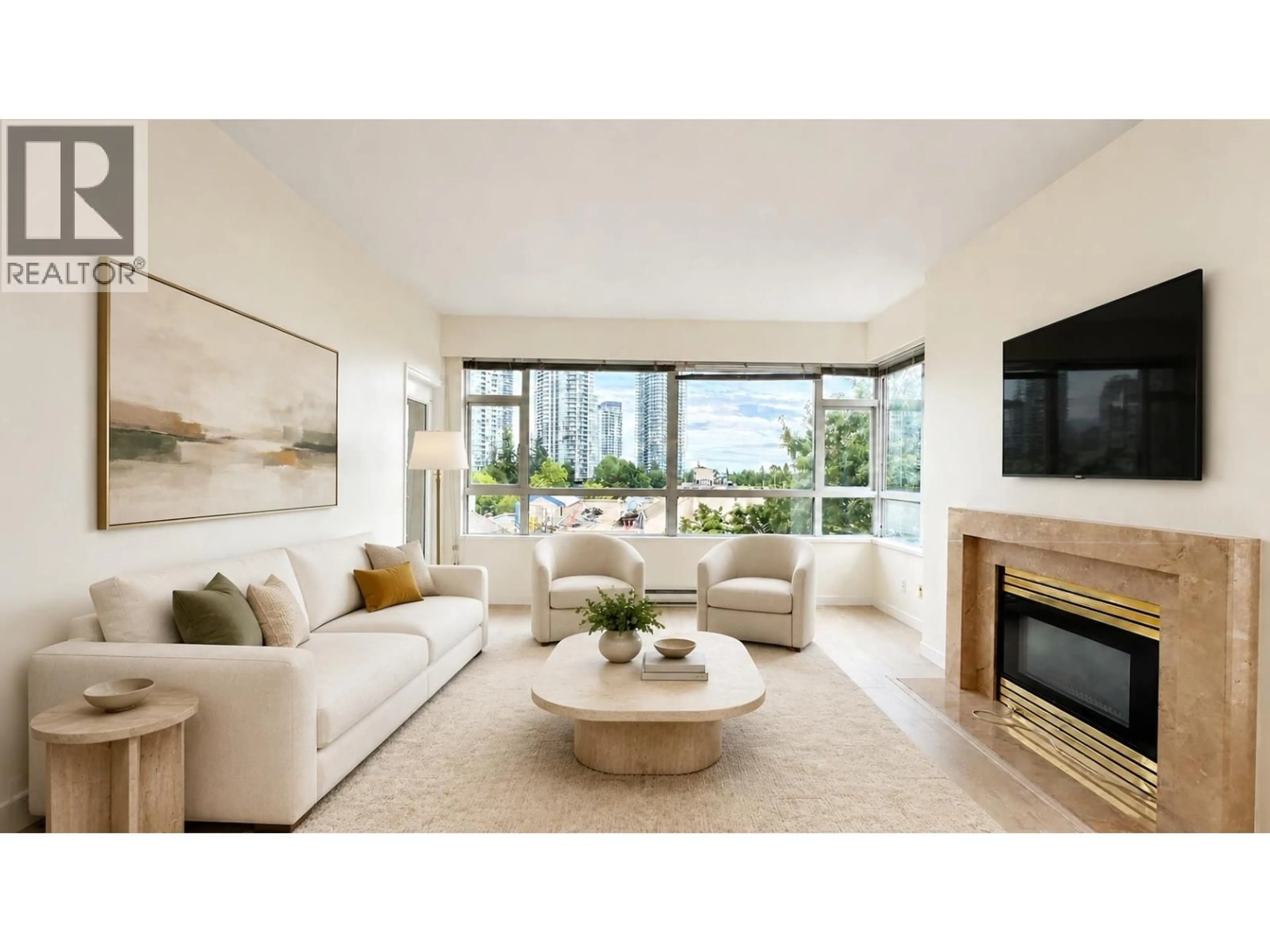 Living room with furniture, unknown for 502 - 6521 BONSOR AVENUE, Burnaby British Columbia V5H4N3