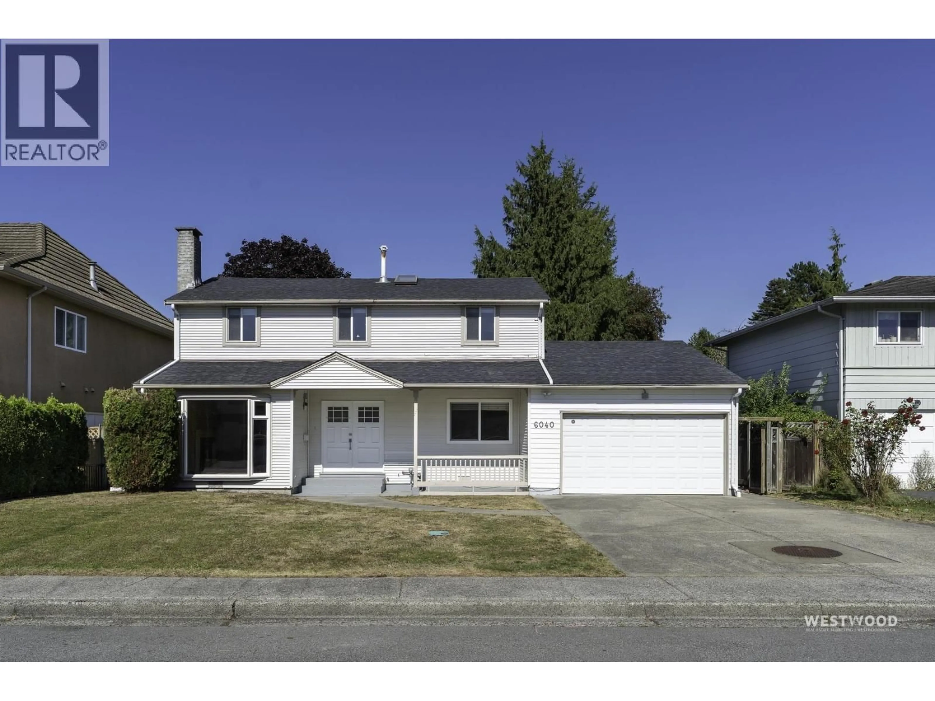 Home with vinyl exterior material, street for 6040 MARA CRESCENT, Richmond British Columbia V7C2P9
