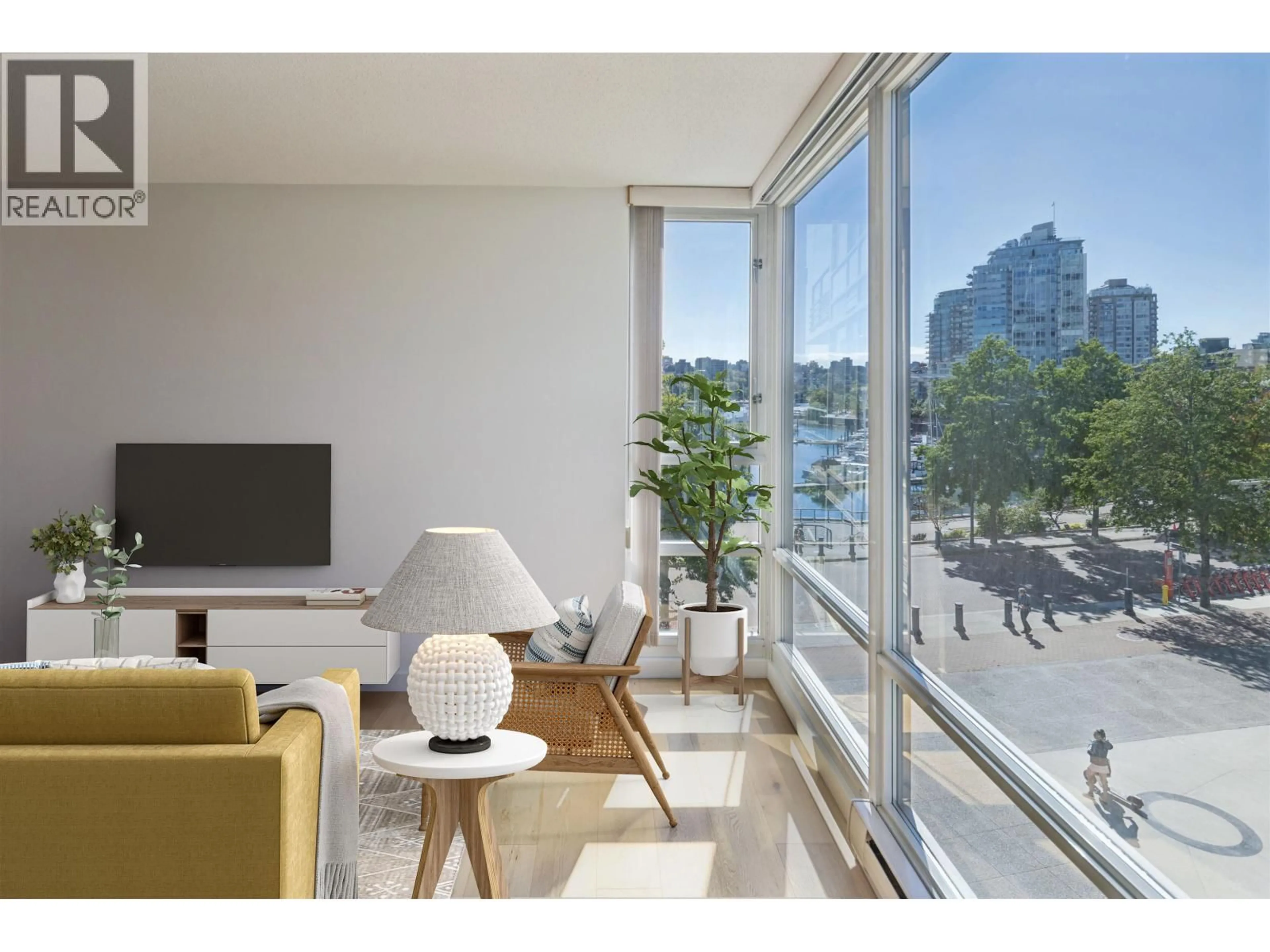 Living room with furniture, unknown for 505 - 1067 MARINASIDE CRESCENT, Vancouver British Columbia V6Z3A4