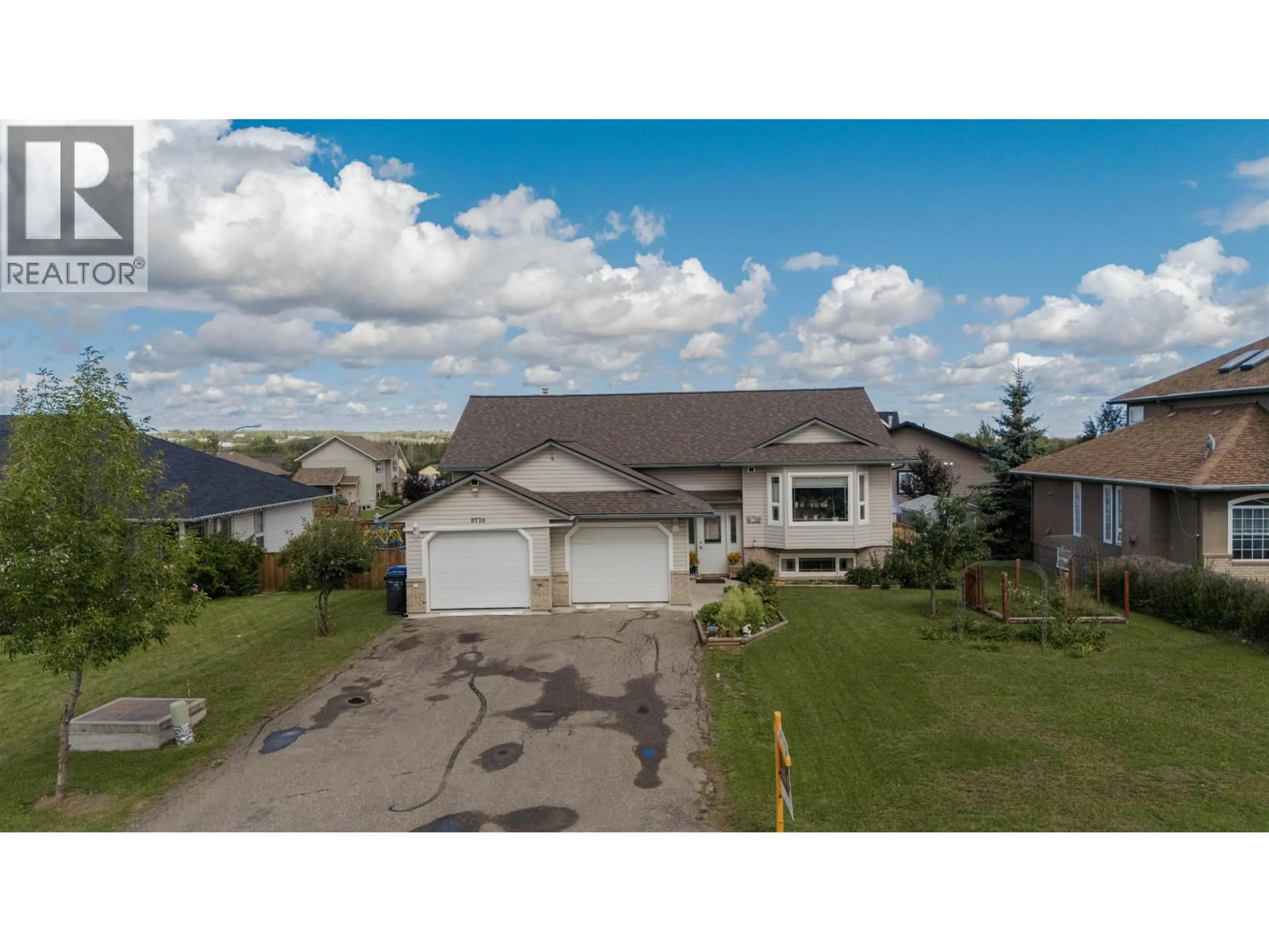 A pic from outside/outdoor area/front of a property/back of a property/a pic from drone, street for 8720 117 AVENUE, Fort St. John British Columbia V1J6W6
