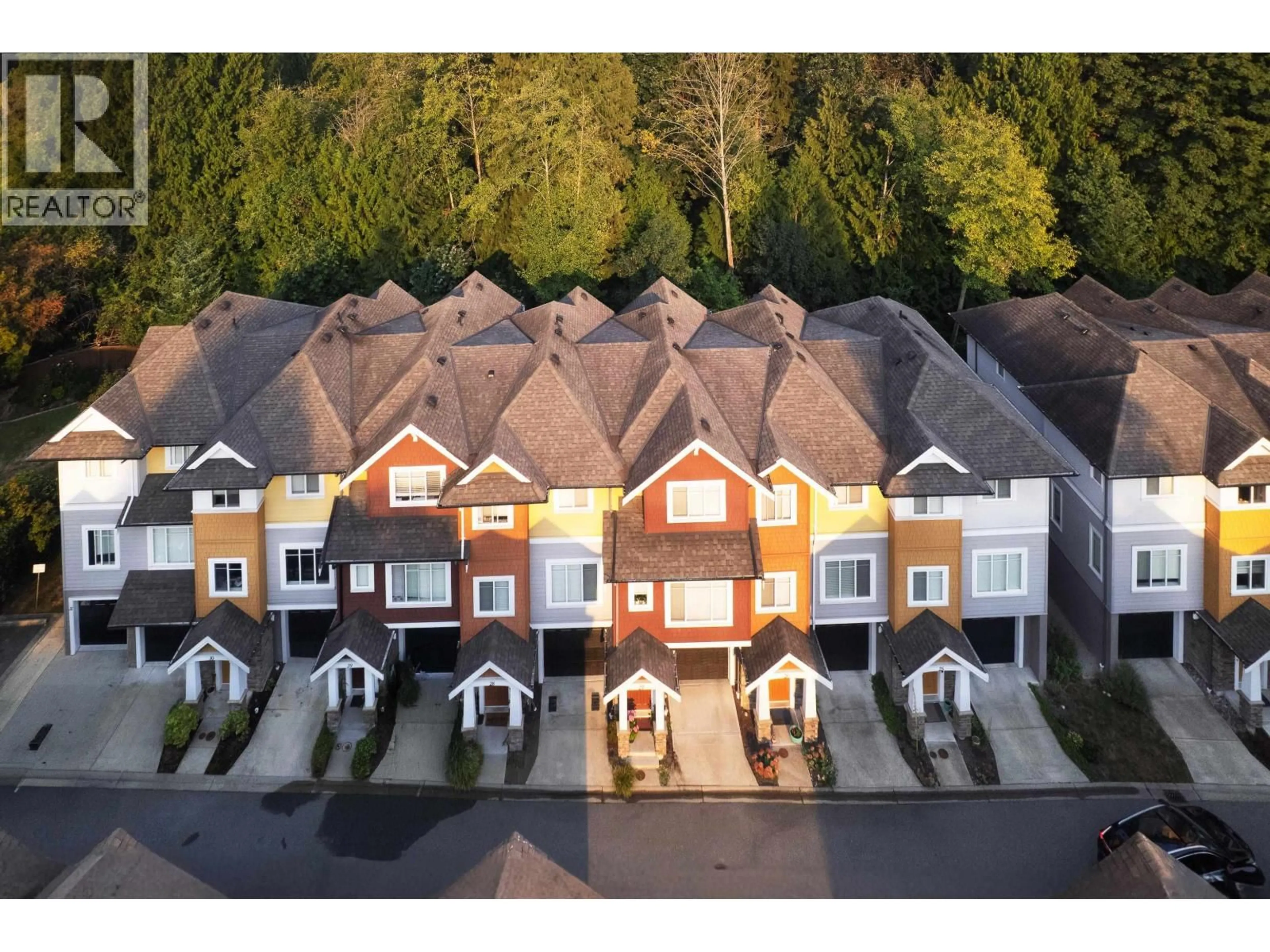 A pic from outside/outdoor area/front of a property/back of a property/a pic from drone, street for 30 - 1219 BURKE MOUNTAIN STREET, Coquitlam British Columbia V3B3H6