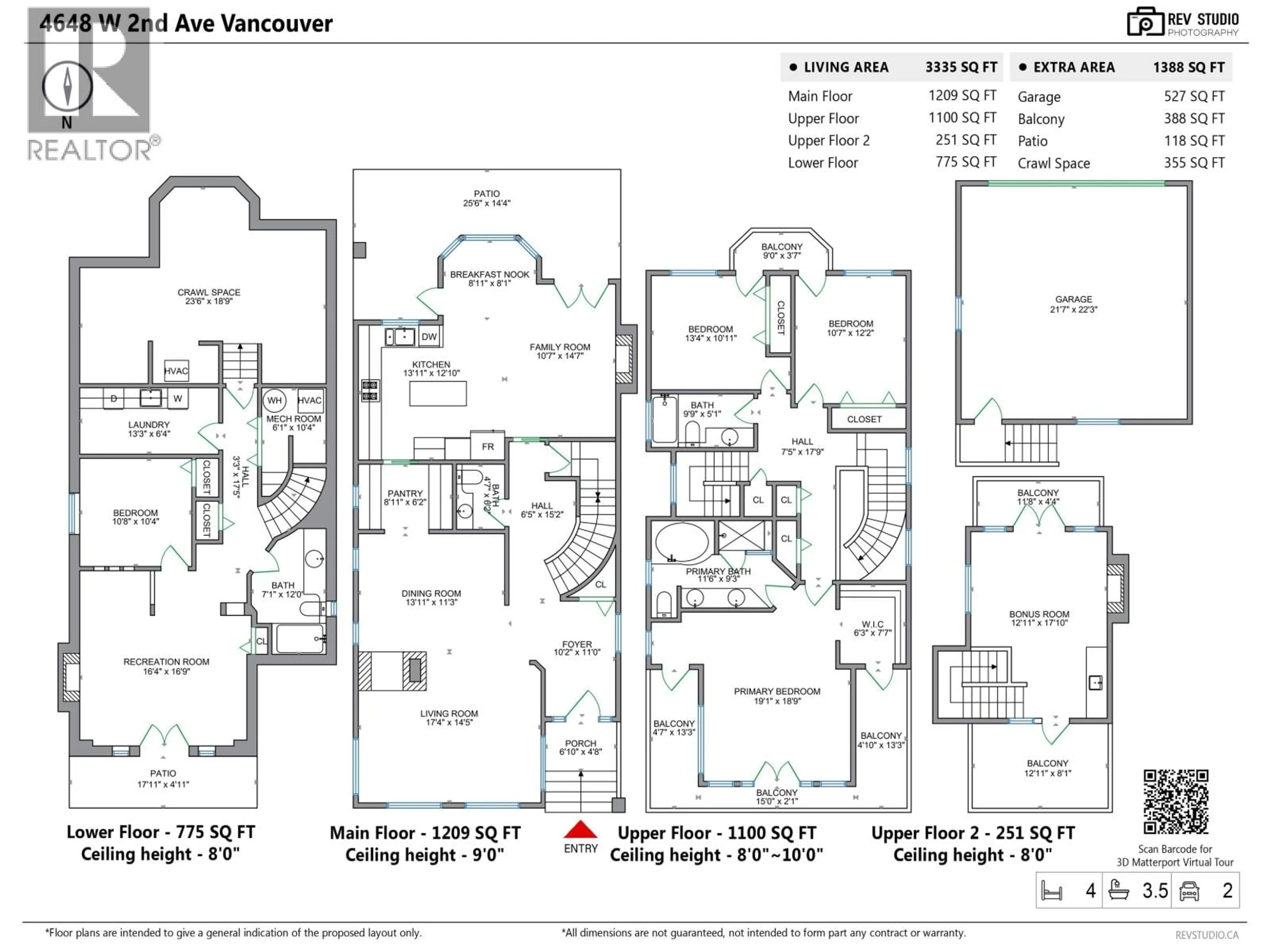 Floor plan for 4648 2ND AVENUE, Vancouver British Columbia V6R1L1