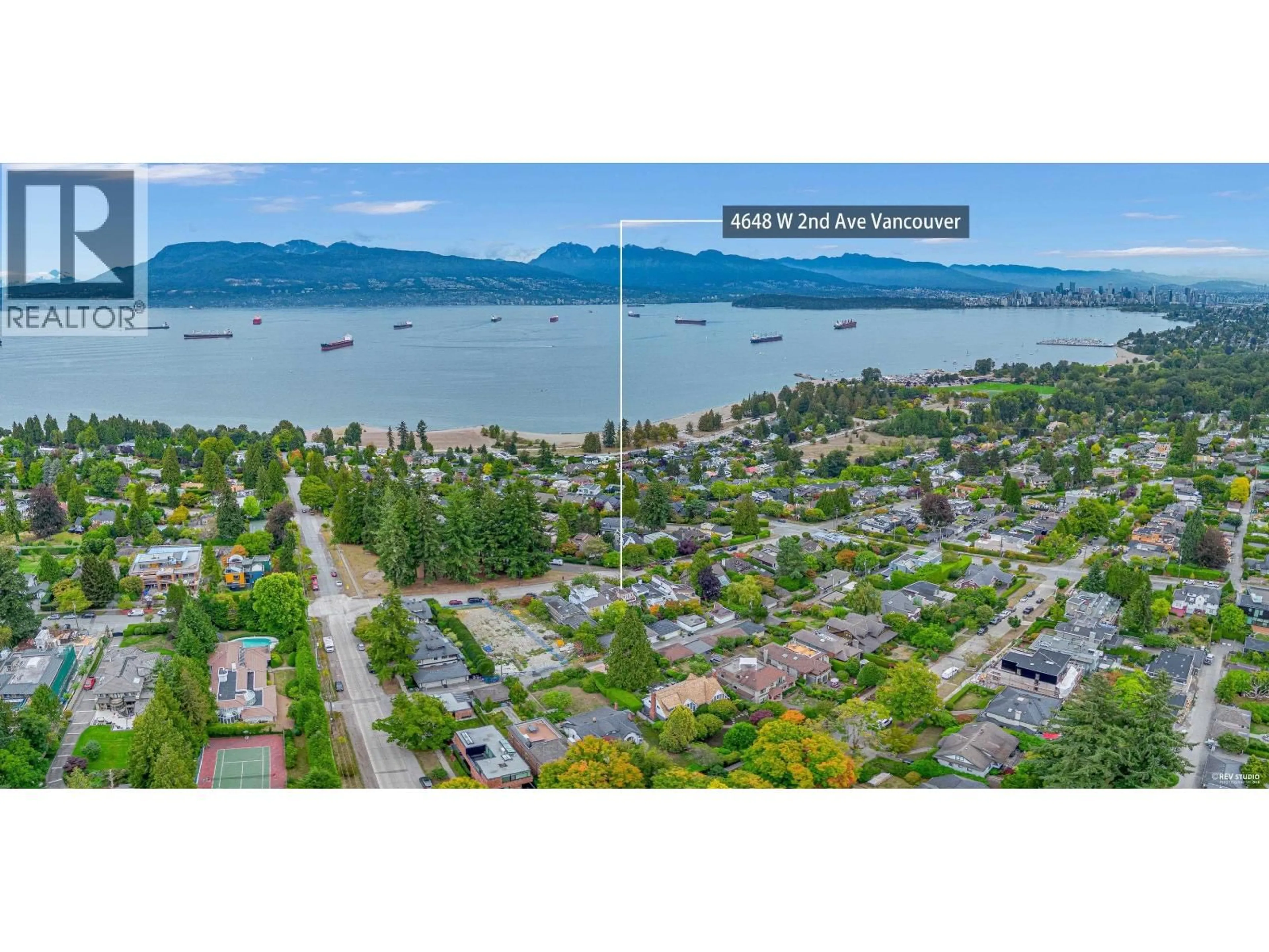 A pic from outside/outdoor area/front of a property/back of a property/a pic from drone, water/lake/river/ocean view for 4648 2ND AVENUE, Vancouver British Columbia V6R1L1