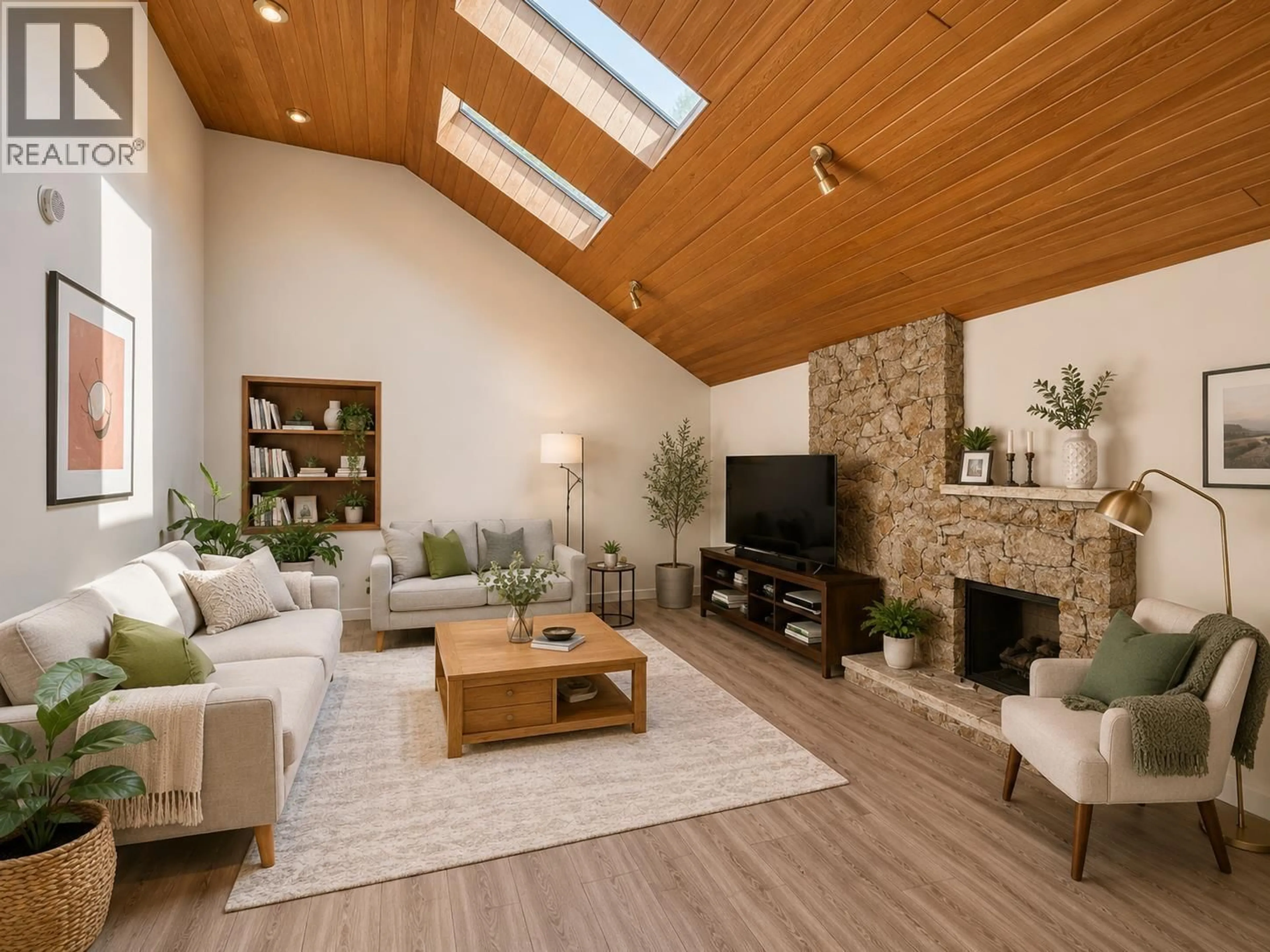 Living room with furniture, wood/laminate floor for 3848 38TH AVENUE, Vancouver British Columbia V6N2Y4