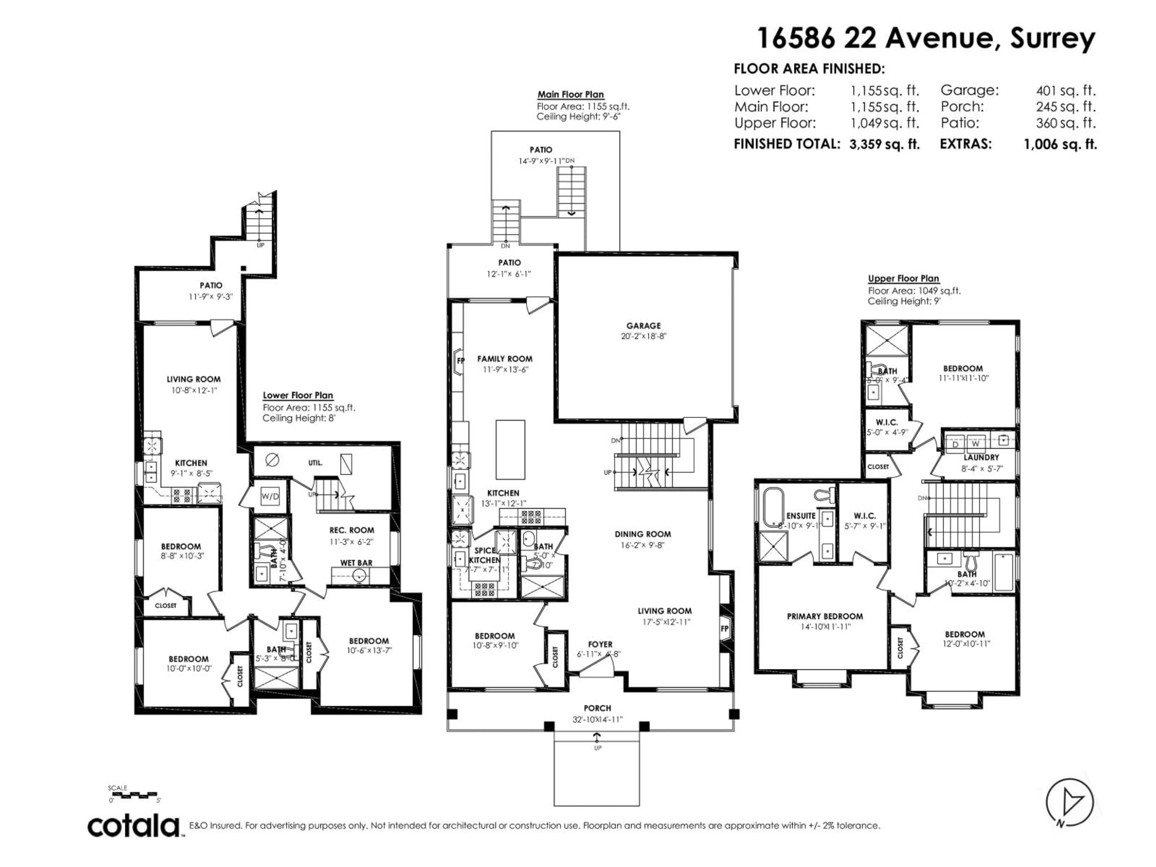 Floor plan for 16586 22 AVENUE, Surrey British Columbia V3Z0V5
