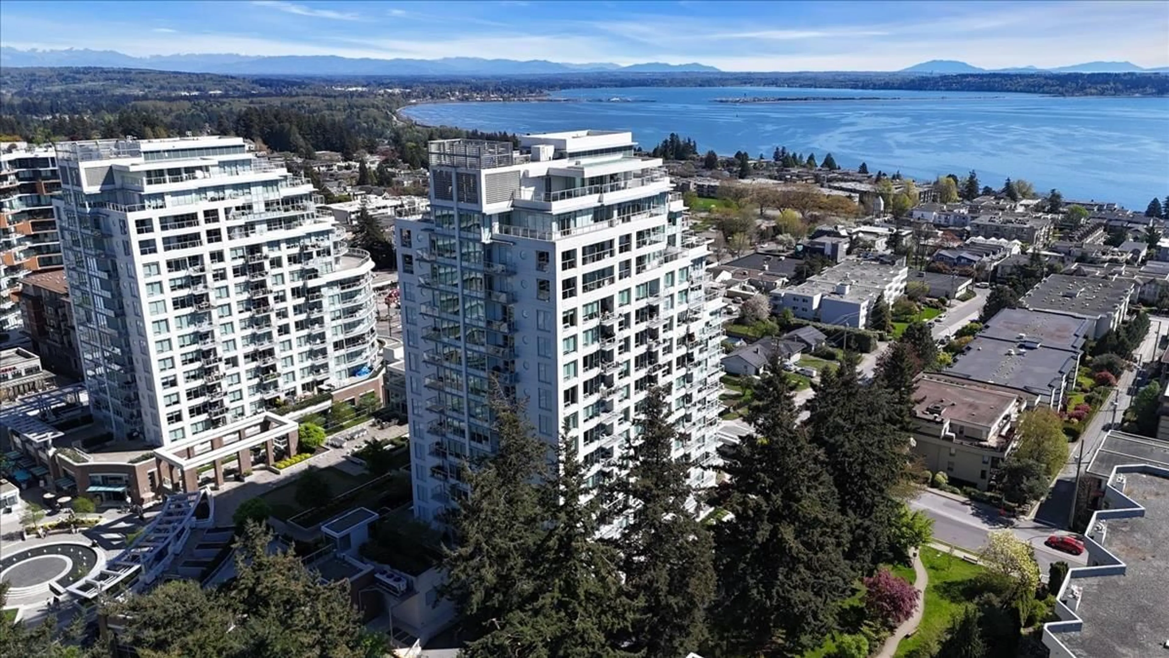 A pic from outside/outdoor area/front of a property/back of a property/a pic from drone, water/lake/river/ocean view for 104 - 15165 THRIFT AVENUE, Surrey British Columbia V4B0C1