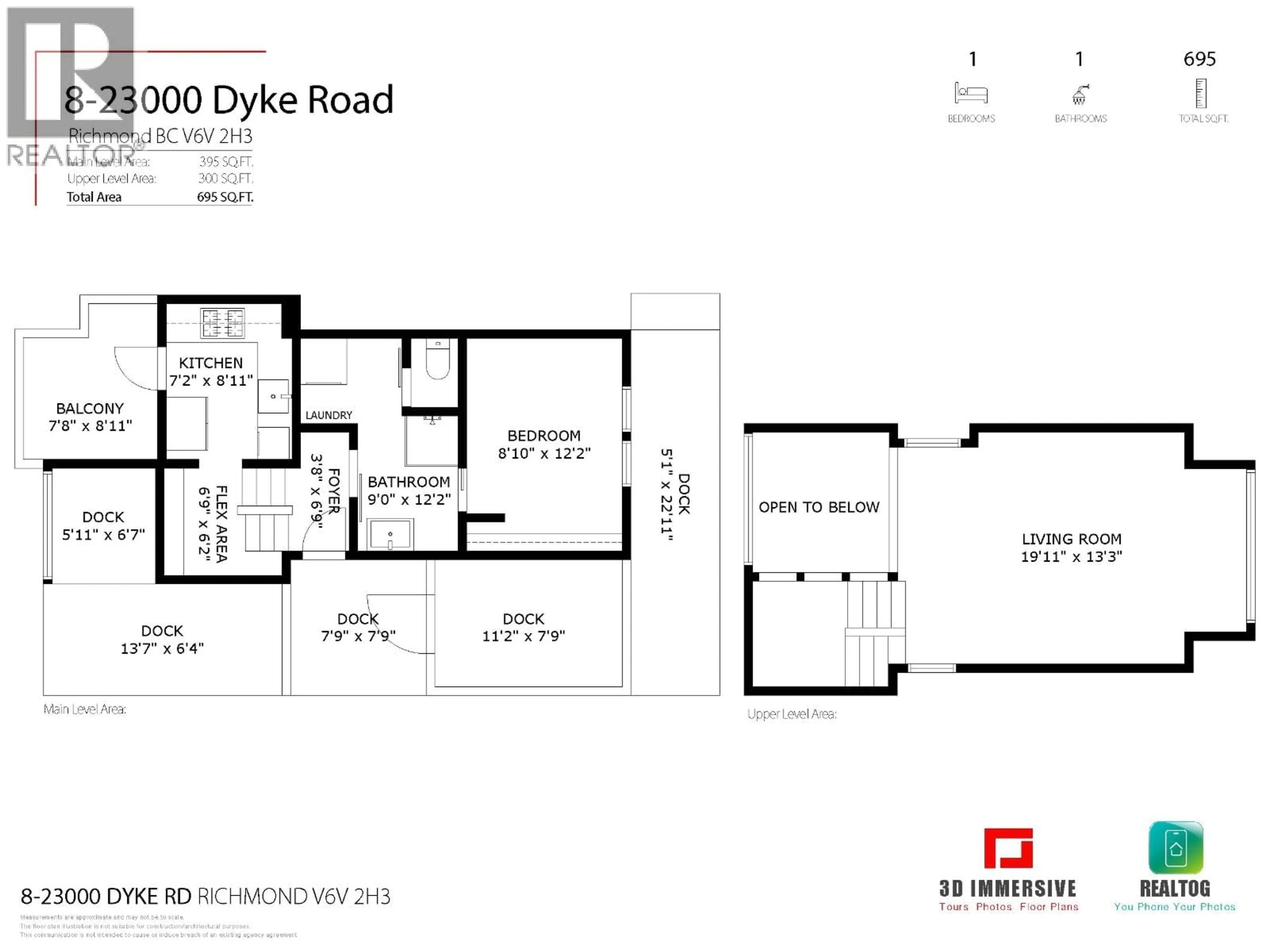 Floor plan for 8 - 23000 DYKE ROAD, Richmond British Columbia V6V2H3