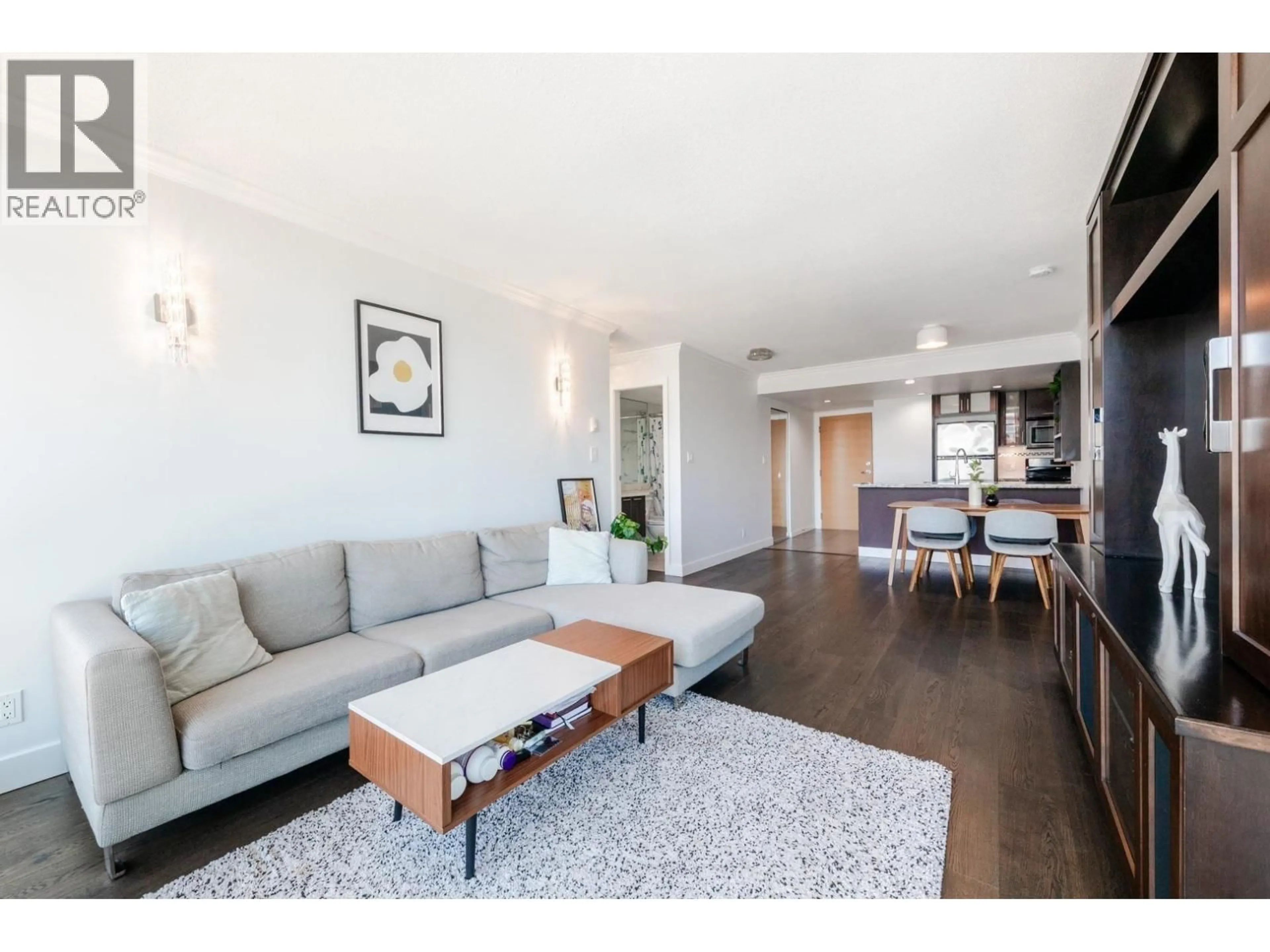 Living room with furniture, wood/laminate floor for 1602 - 7888 SABA ROAD, Richmond British Columbia V6Y0A2