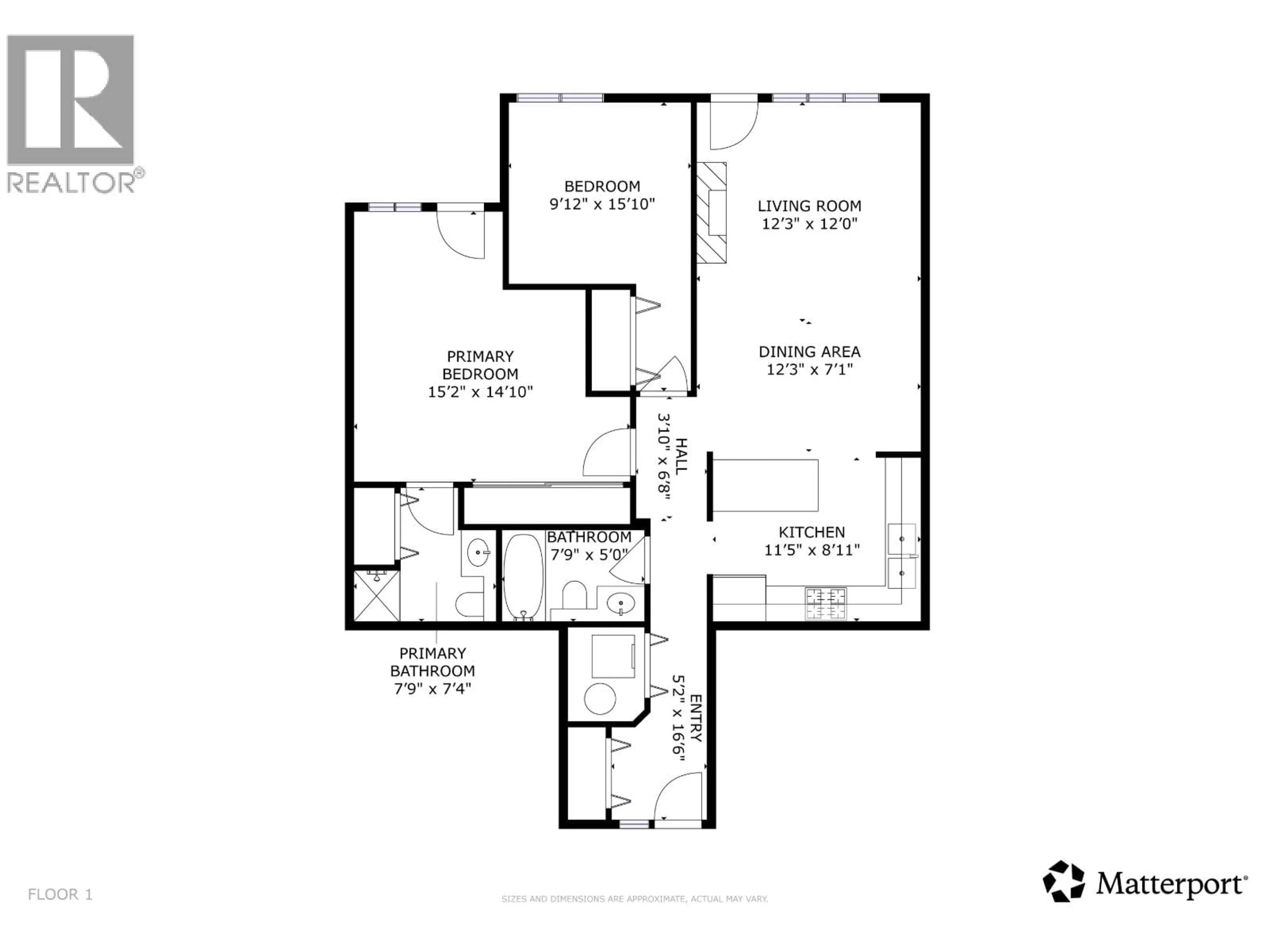 Floor plan for 12 - 230 TENTH STREET, New Westminster British Columbia V3M3X9
