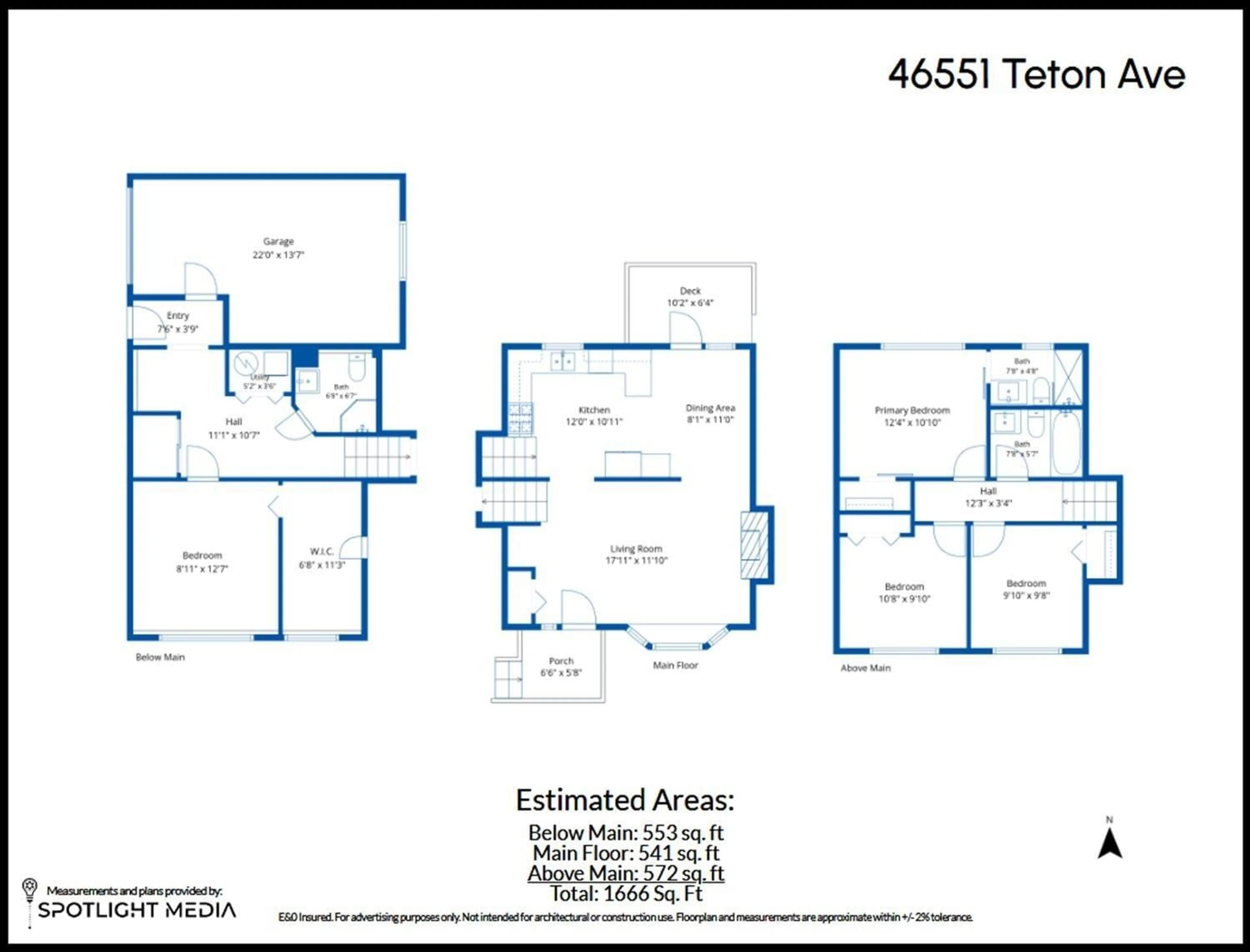 Floor plan for 46551 TETON AVENUE, Chilliwack British Columbia V2P6M3