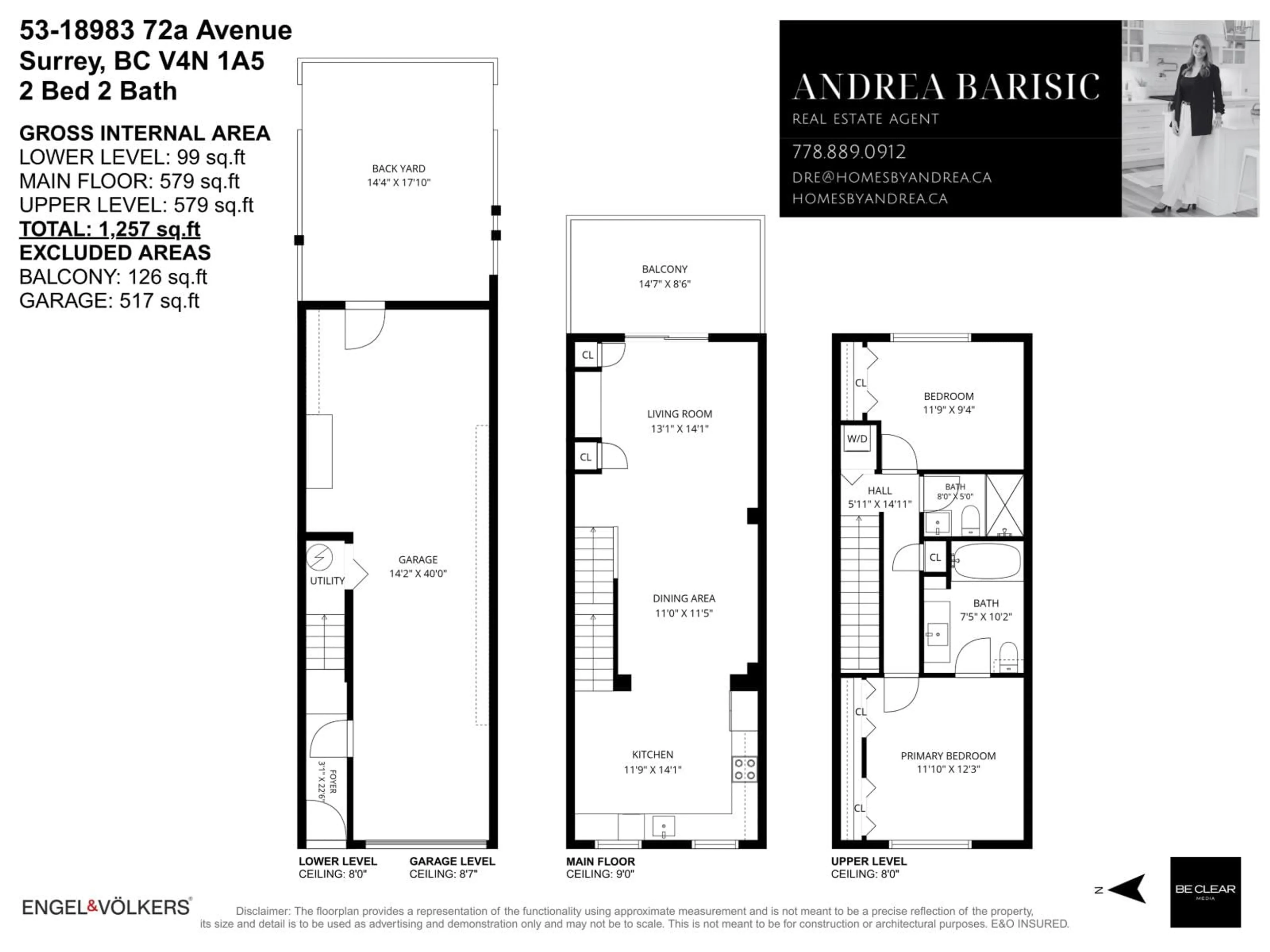 Floor plan for 53 - 18983 72A AVENUE, Surrey British Columbia V4N1A5