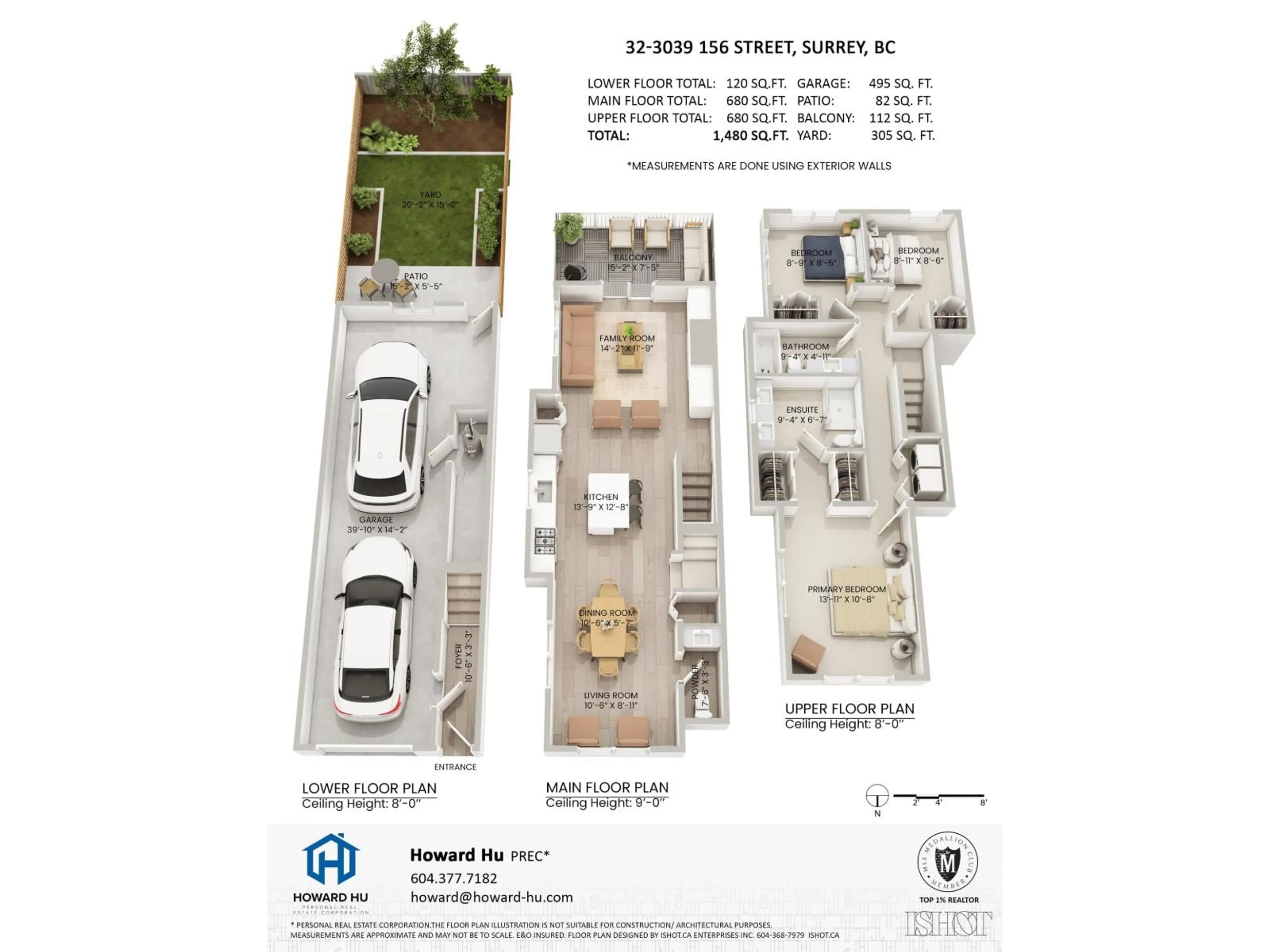 Floor plan for 32 - 3039 156 STREET, Surrey British Columbia V3Z6T5