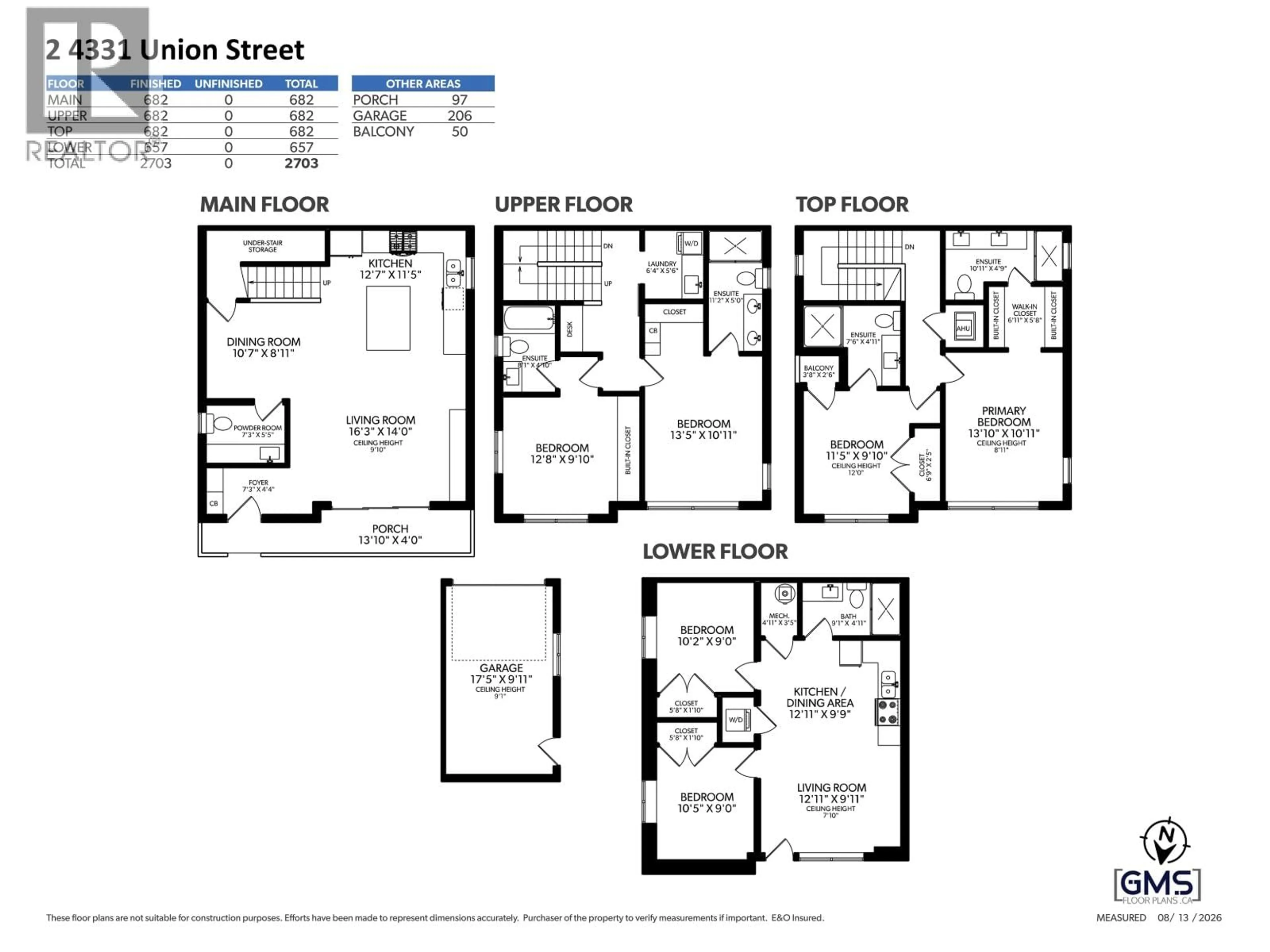 Floor plan for 2 - 4331 UNION STREET, Burnaby British Columbia V5C2X5