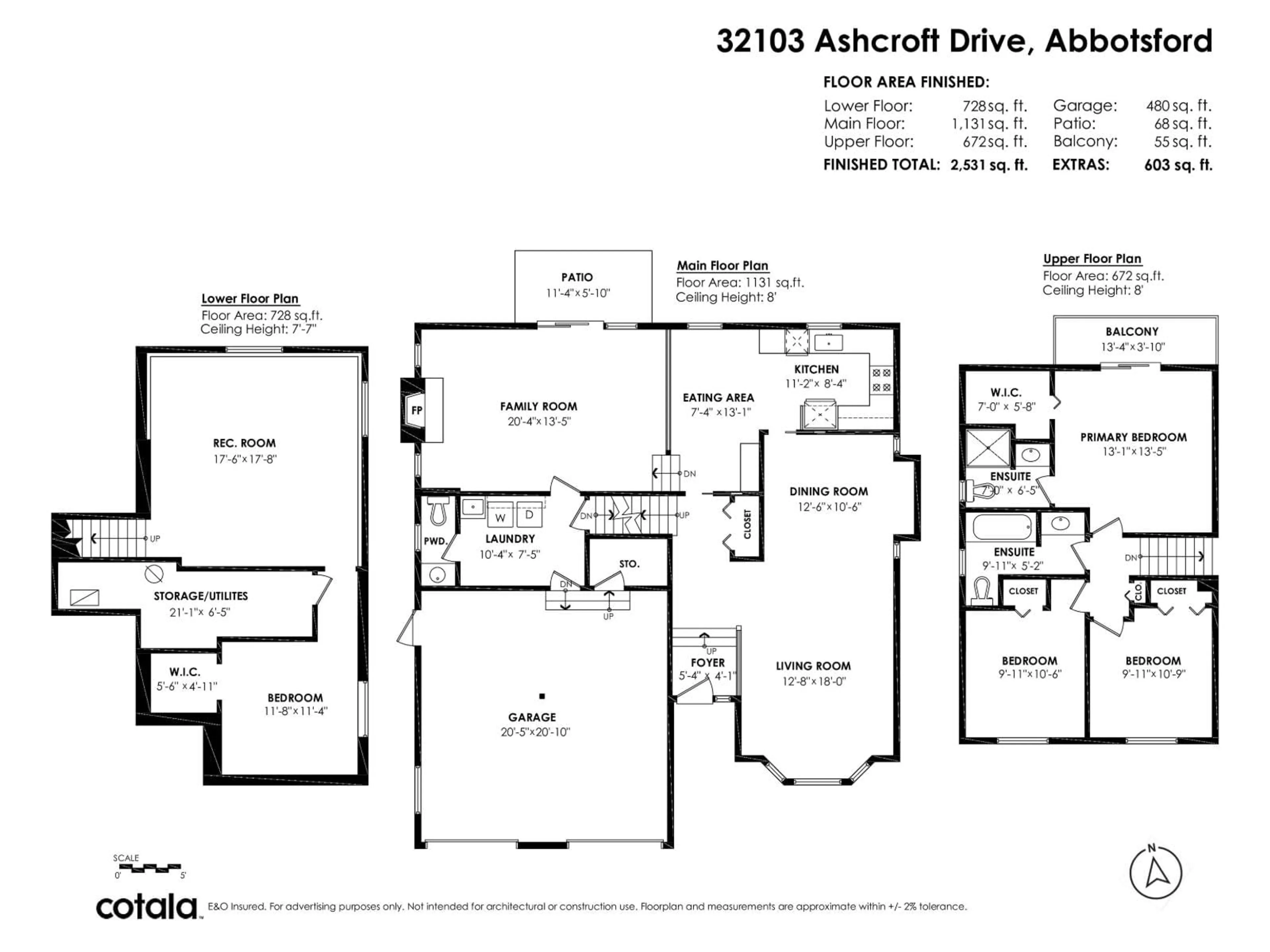 Floor plan for 32103 ASHCROFT DRIVE, Abbotsford British Columbia V2T5C4
