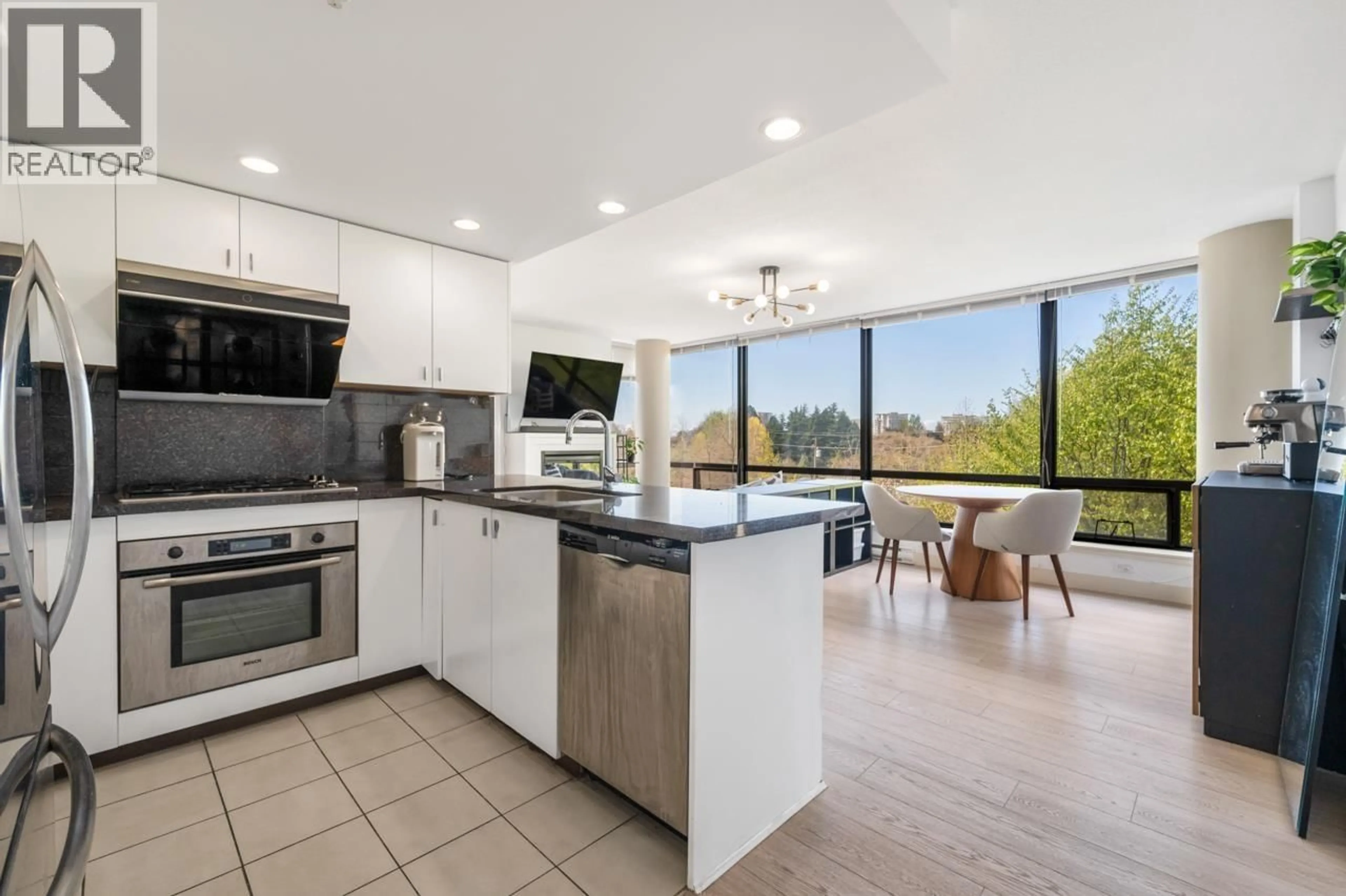 Open concept kitchen, ceramic/tile floor for 603 - 6333 KATSURA STREET, Richmond British Columbia V6Y4L9