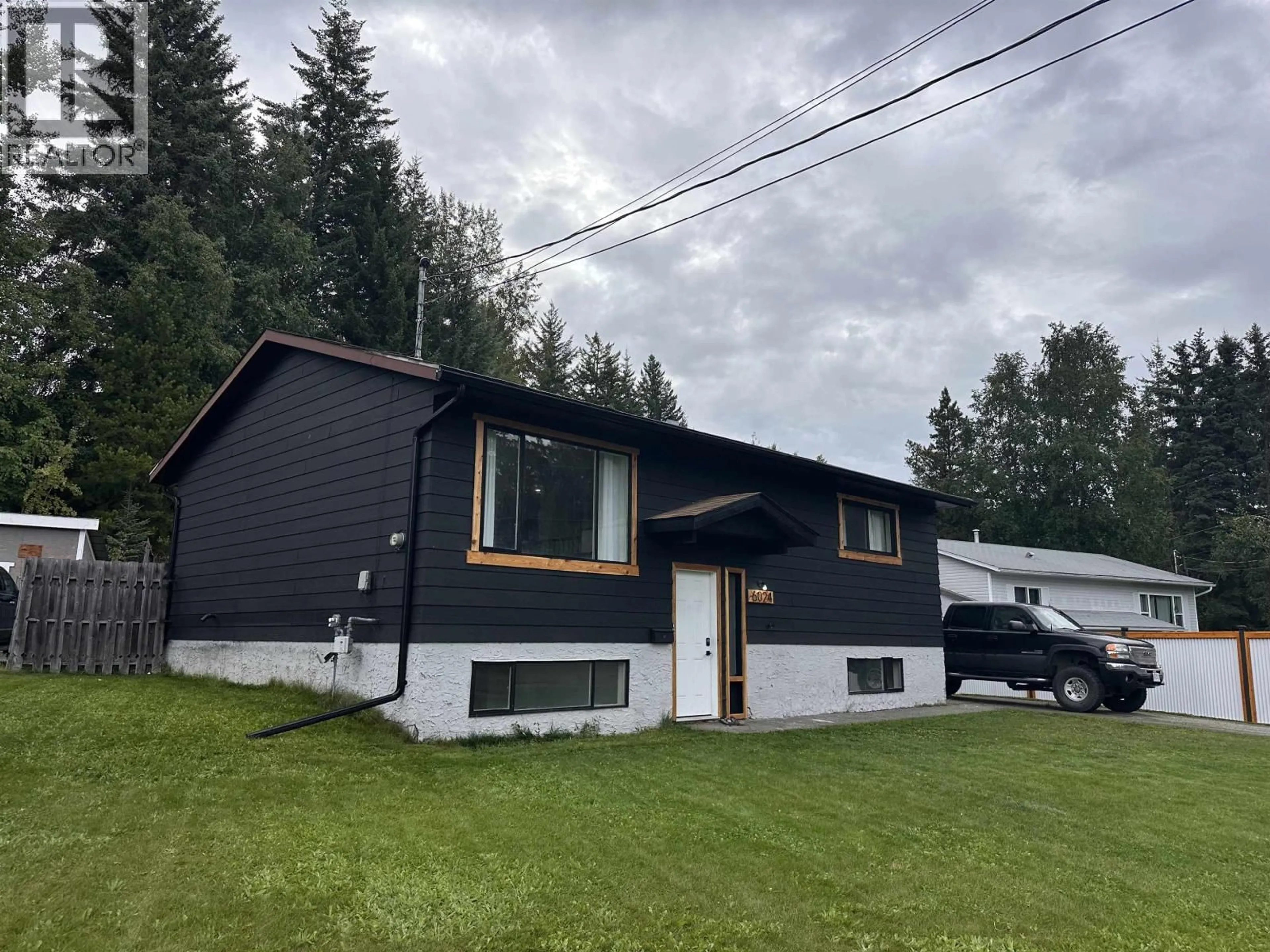 Home with vinyl exterior material, street for 6024 KIM PLACE, Prince George British Columbia V2K3L7