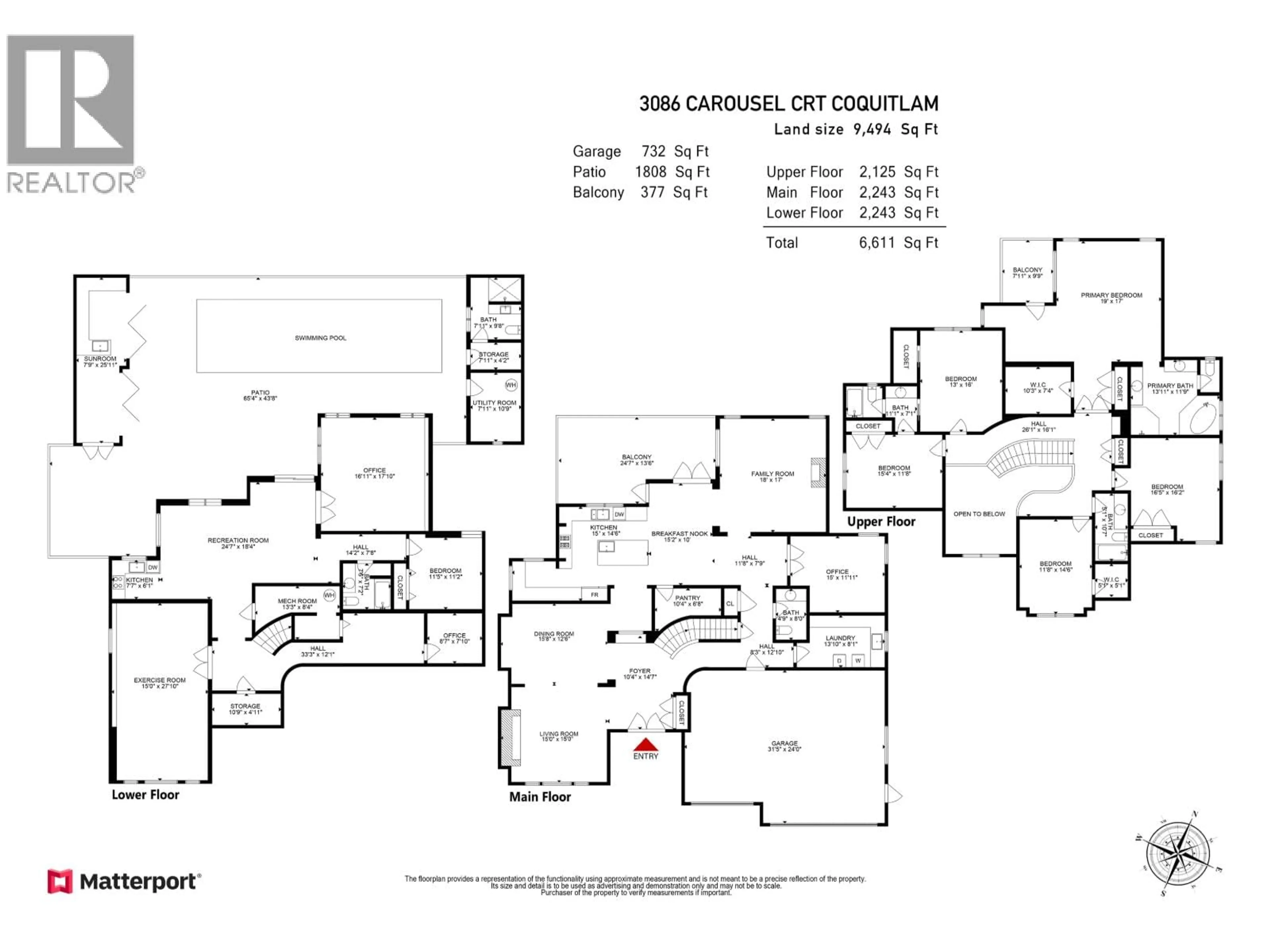 Floor plan for 3086 CAROUSEL COURT, Coquitlam British Columbia V3E3E1