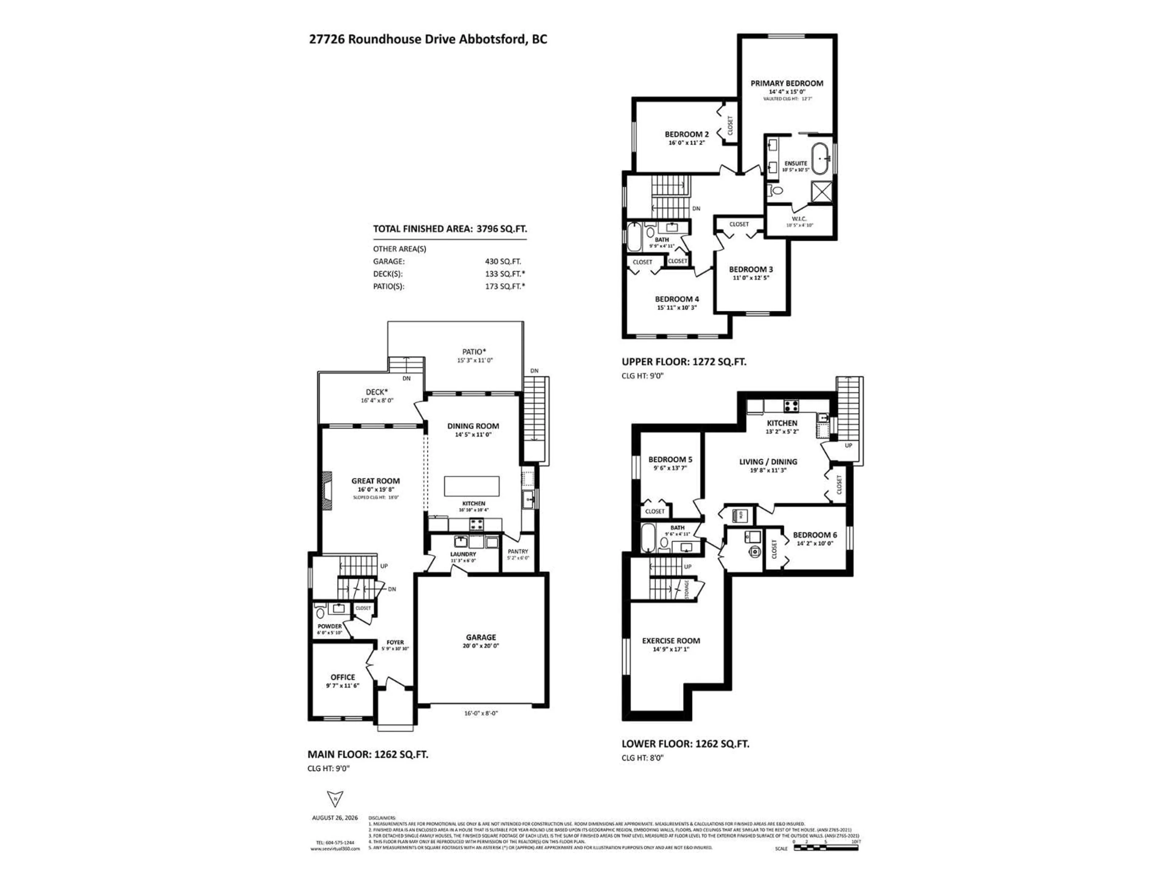 Floor plan for 27726 ROUNDHOUSE DRIVE, Abbotsford British Columbia V4X0A5