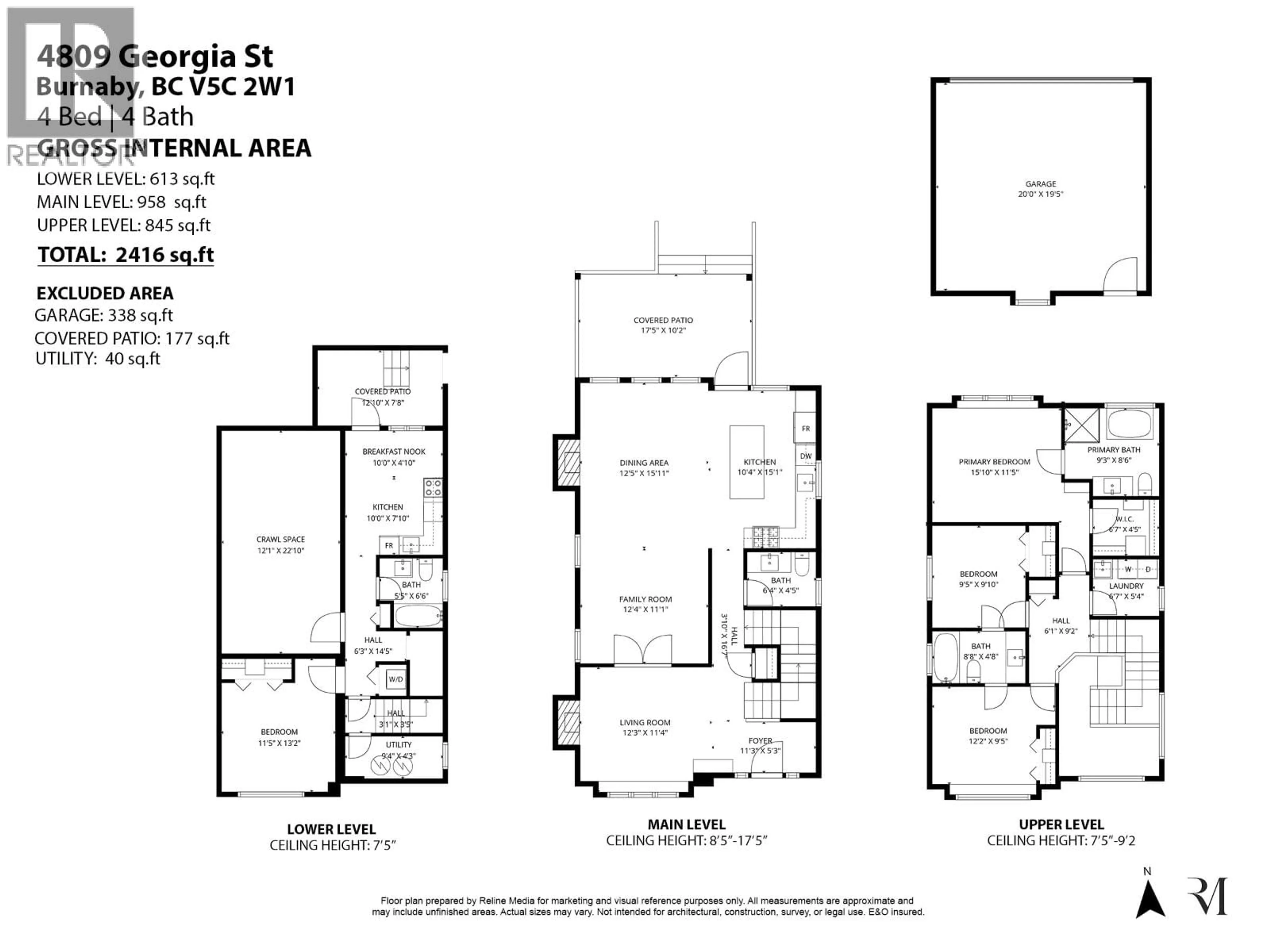 Floor plan for 4809 GEORGIA STREET, Burnaby British Columbia V5C2W1