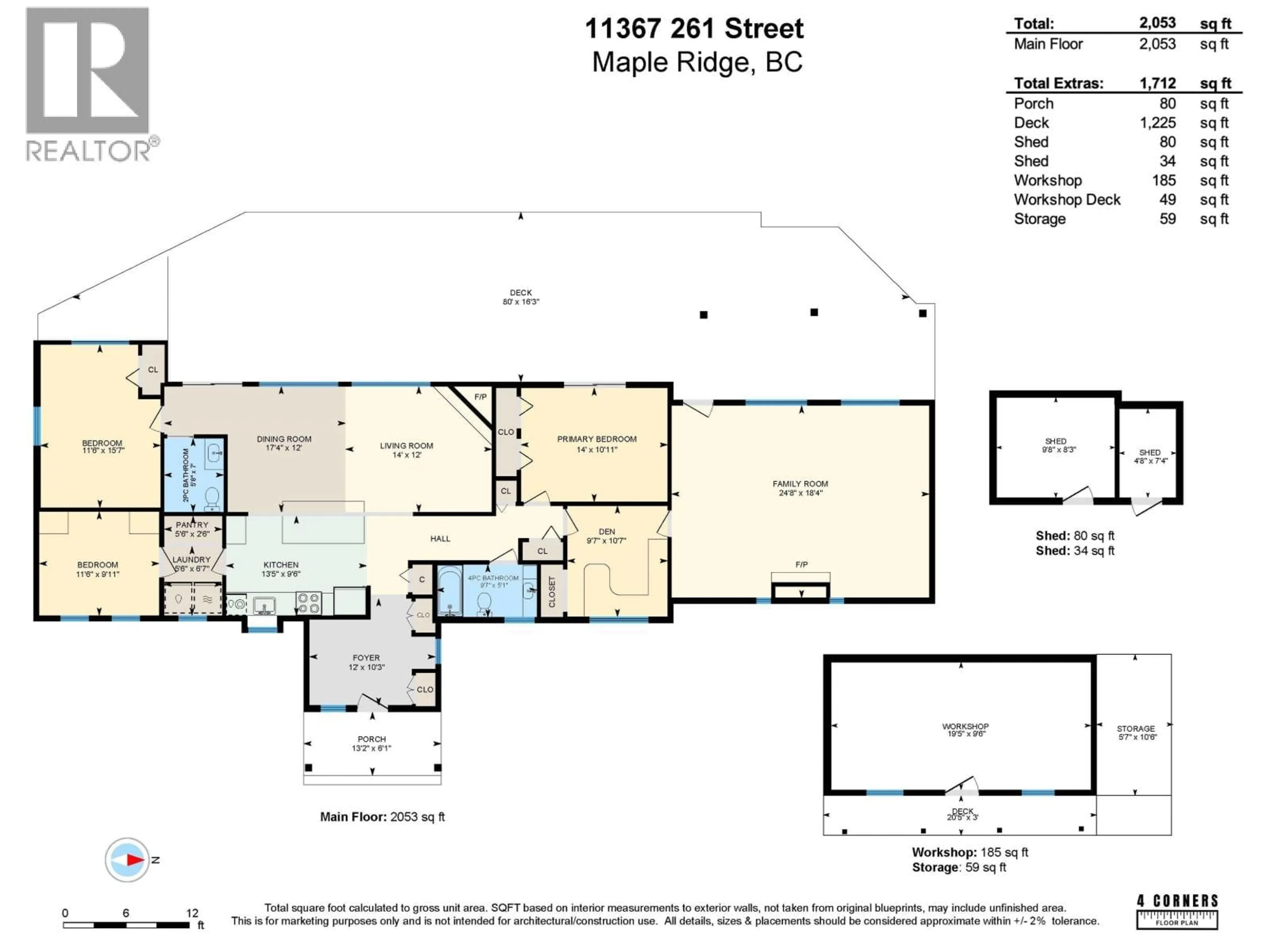 Floor plan for 11367 261 STREET, Maple Ridge British Columbia V2W1H2