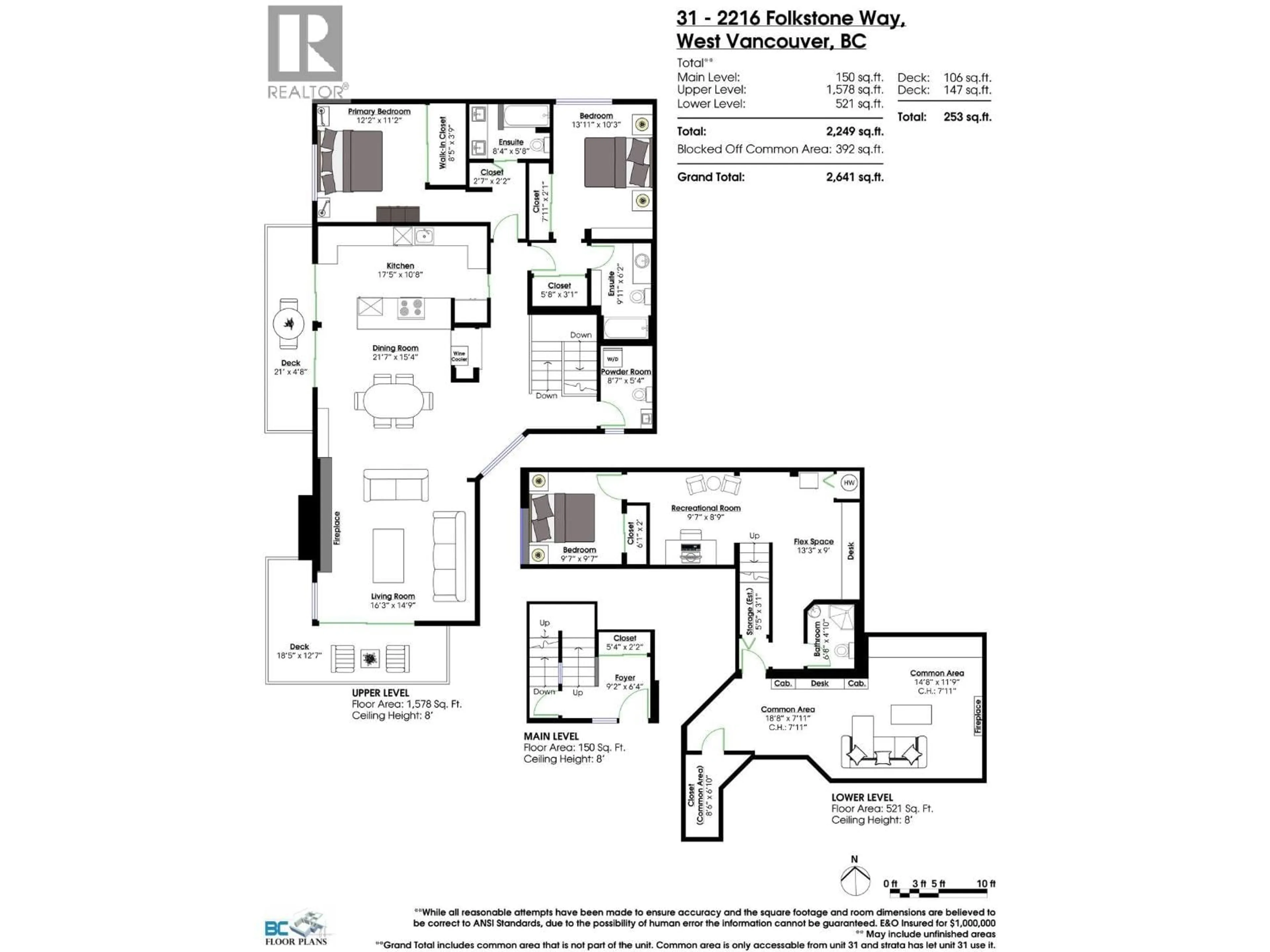 Floor plan for 31 - 2216 FOLKESTONE WAY, West Vancouver British Columbia V7S2X7