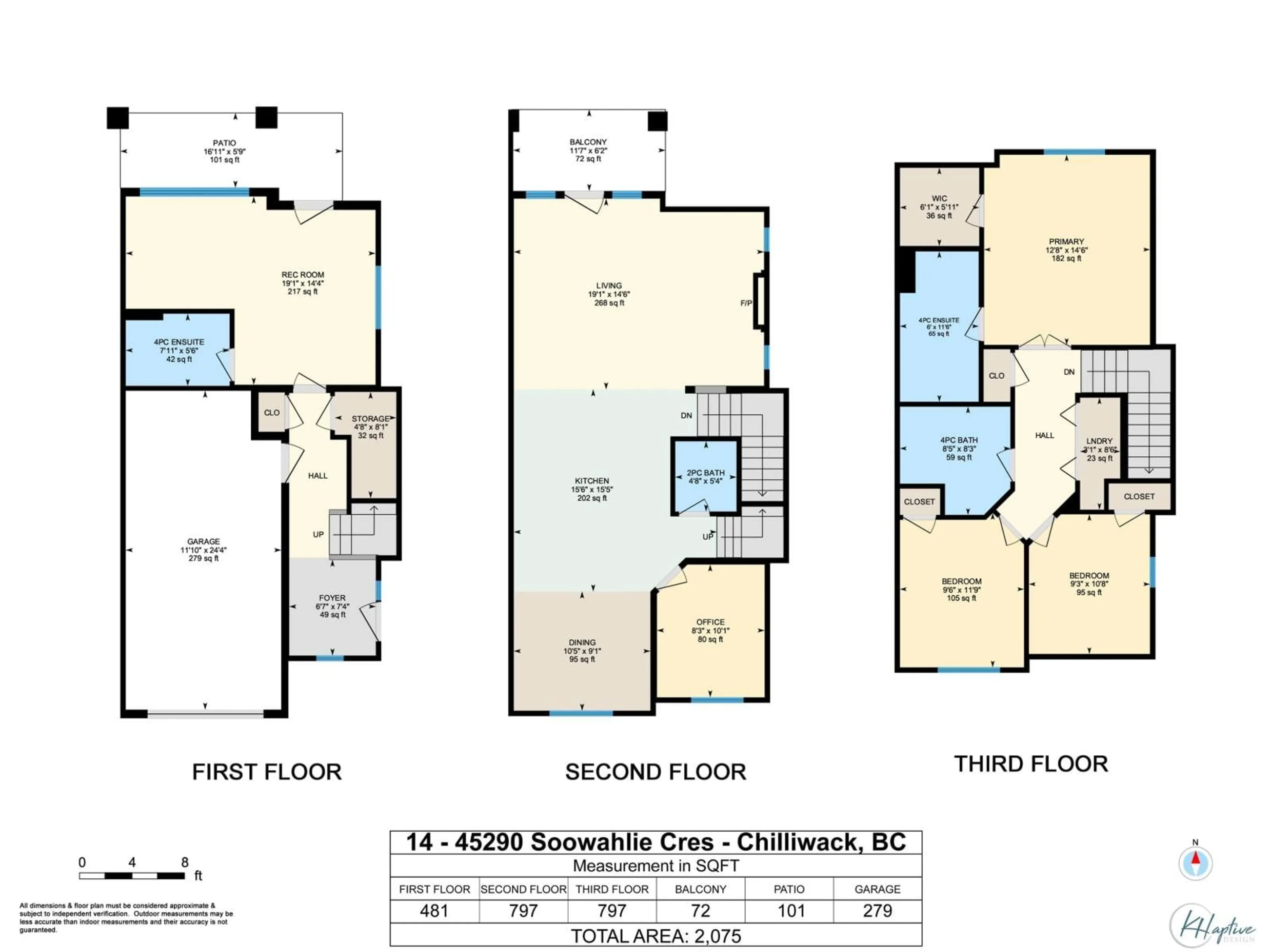 Floor plan for 14 - 45290 SOOWAHLIE CRESCENT, Chilliwack British Columbia V2R0S6