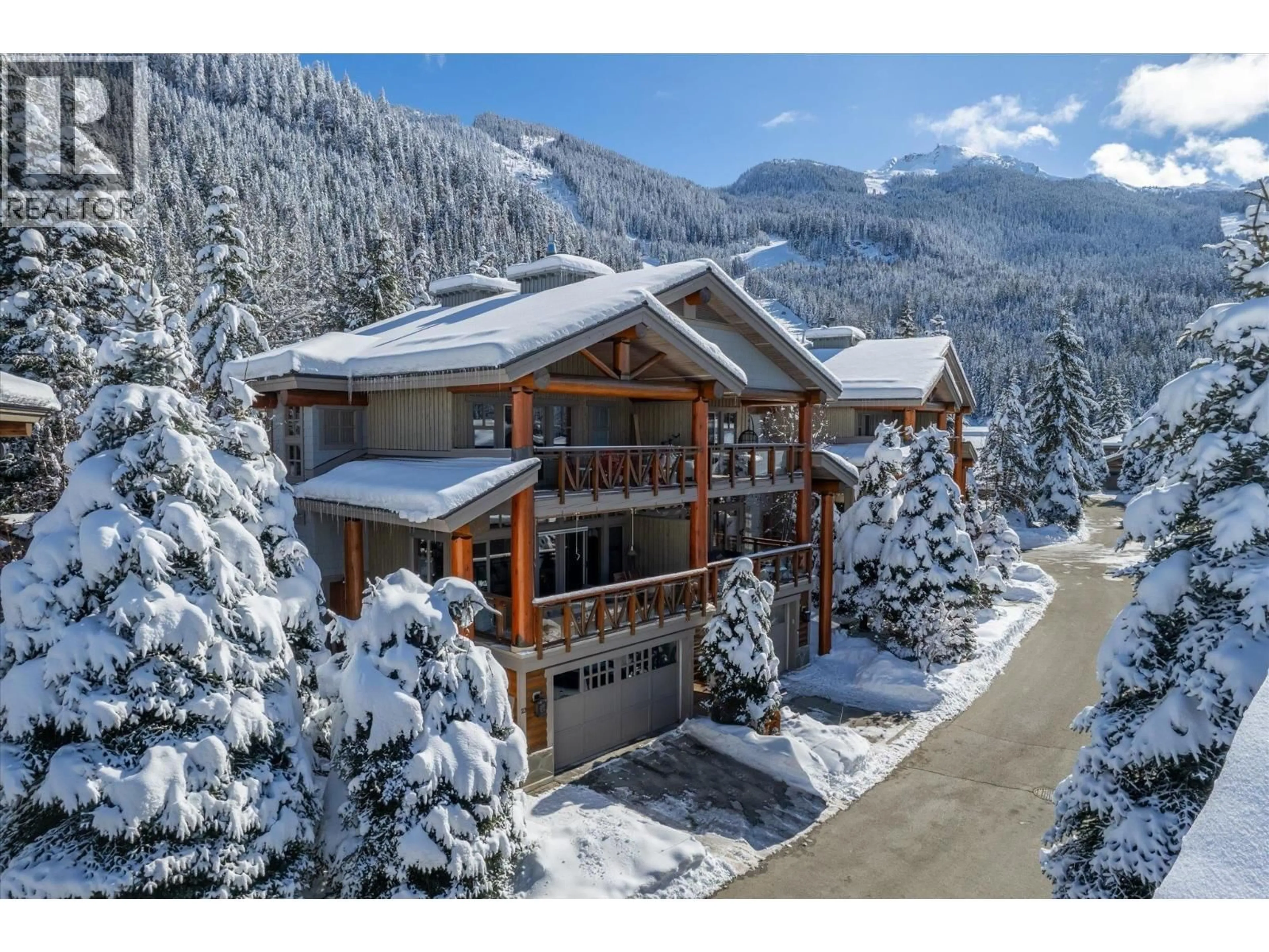 A pic from outside/outdoor area/front of a property/back of a property/a pic from drone, mountain view for 23 - 2324 TALUSWOOD PLACE, Whistler British Columbia V8E0R1