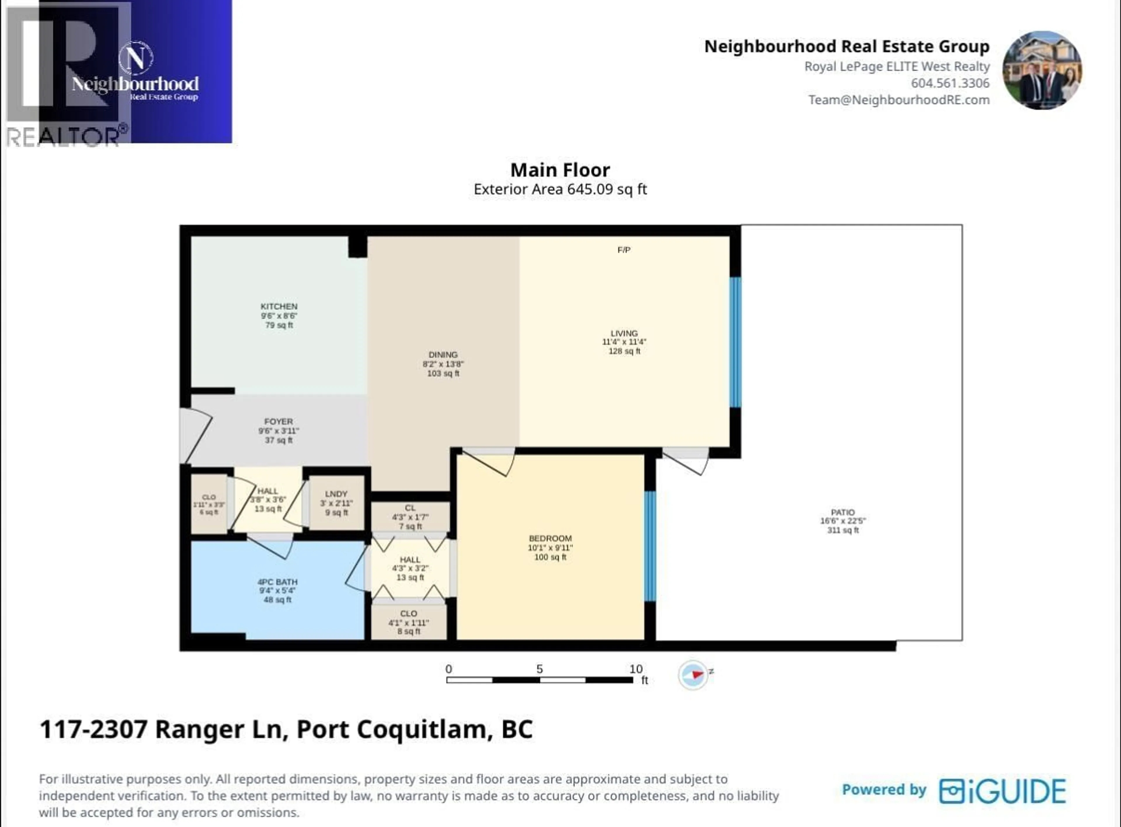 Floor plan for 117 - 2307 RANGER LANE, Port Coquitlam British Columbia V3B0L7