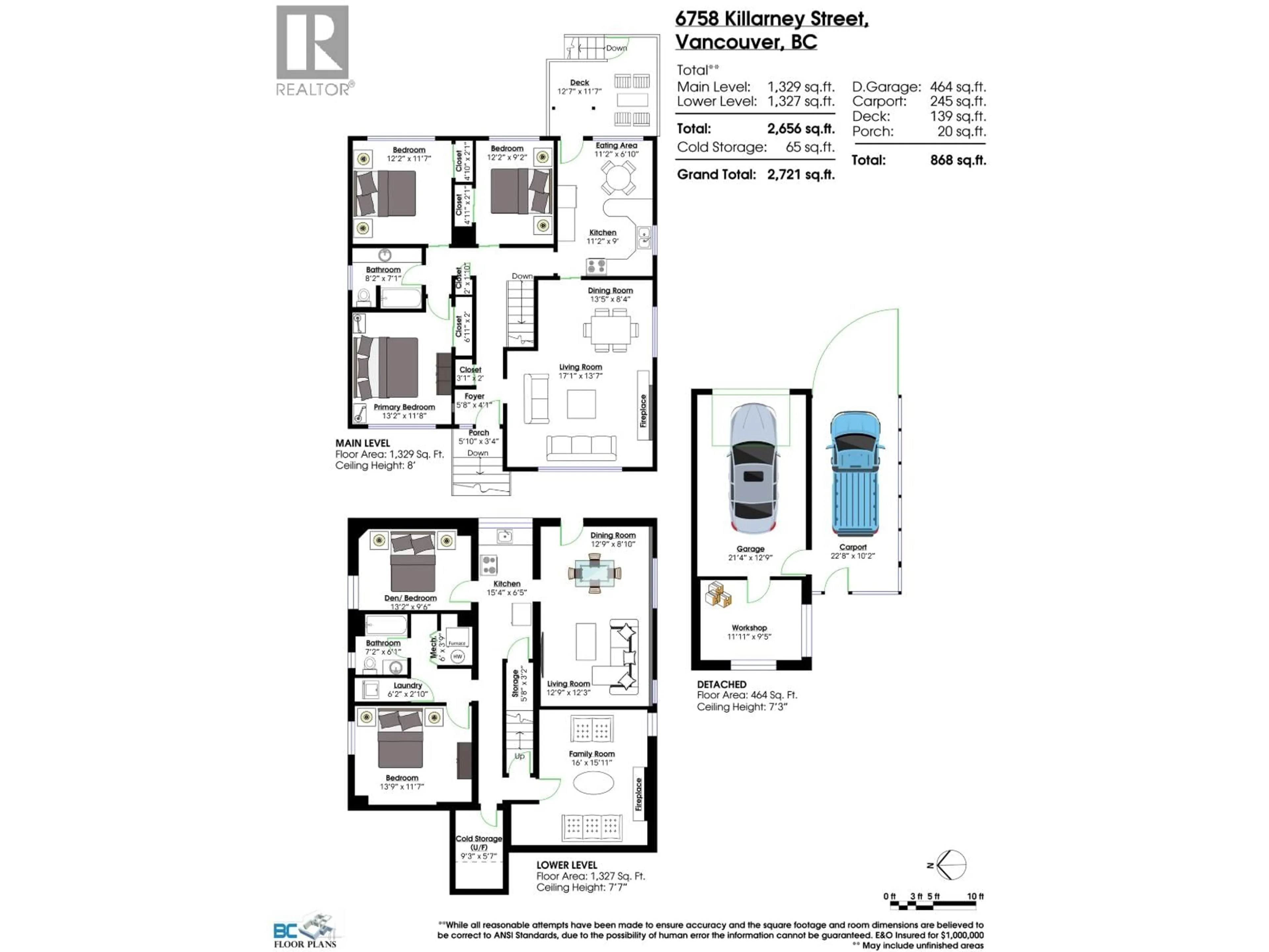 Floor plan for 6758 KILLARNEY STREET, Vancouver British Columbia V5S2Y3