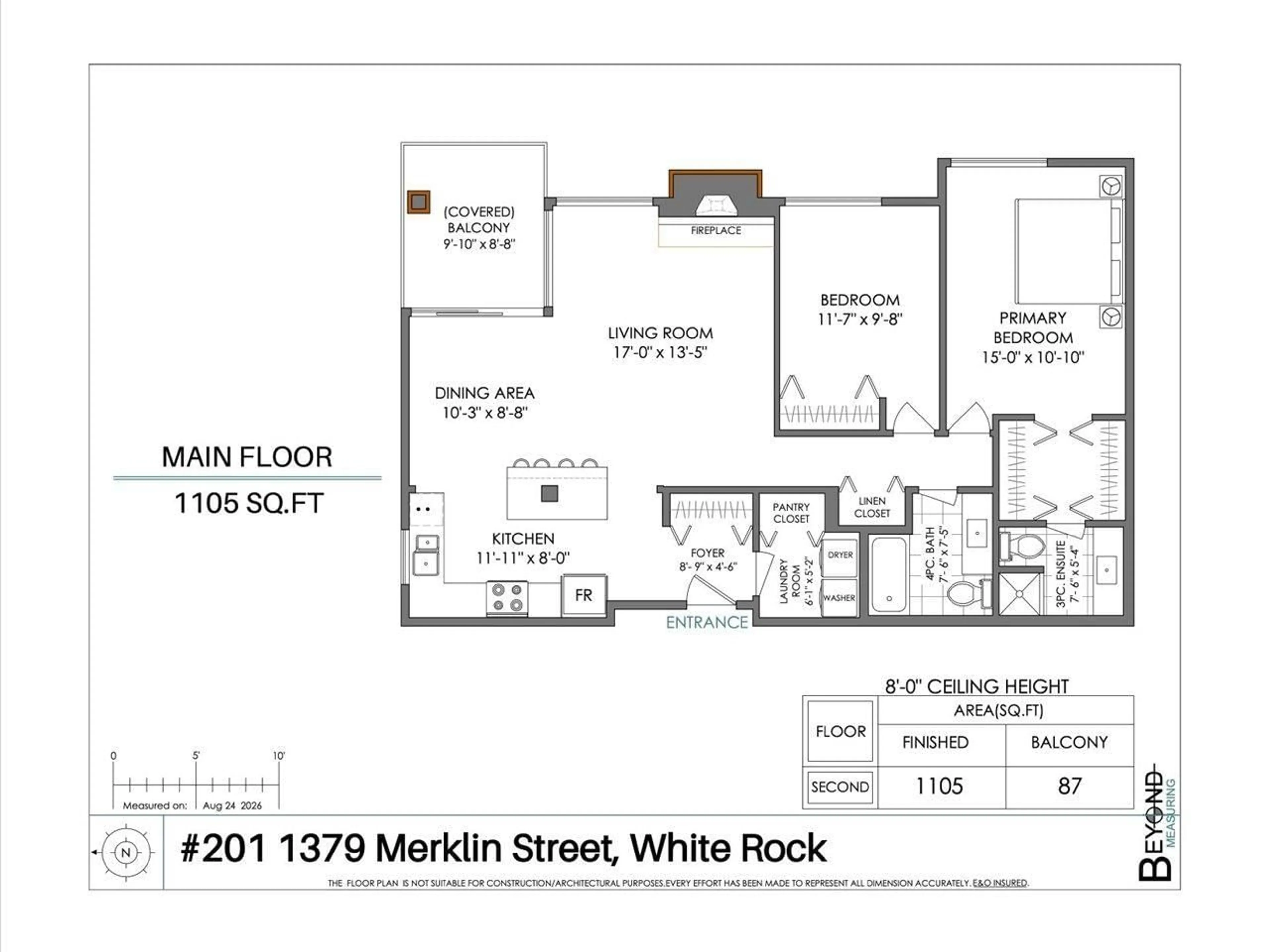 Floor plan for 201 - 1379 MERKLIN STREET, White Rock British Columbia V4B4C2