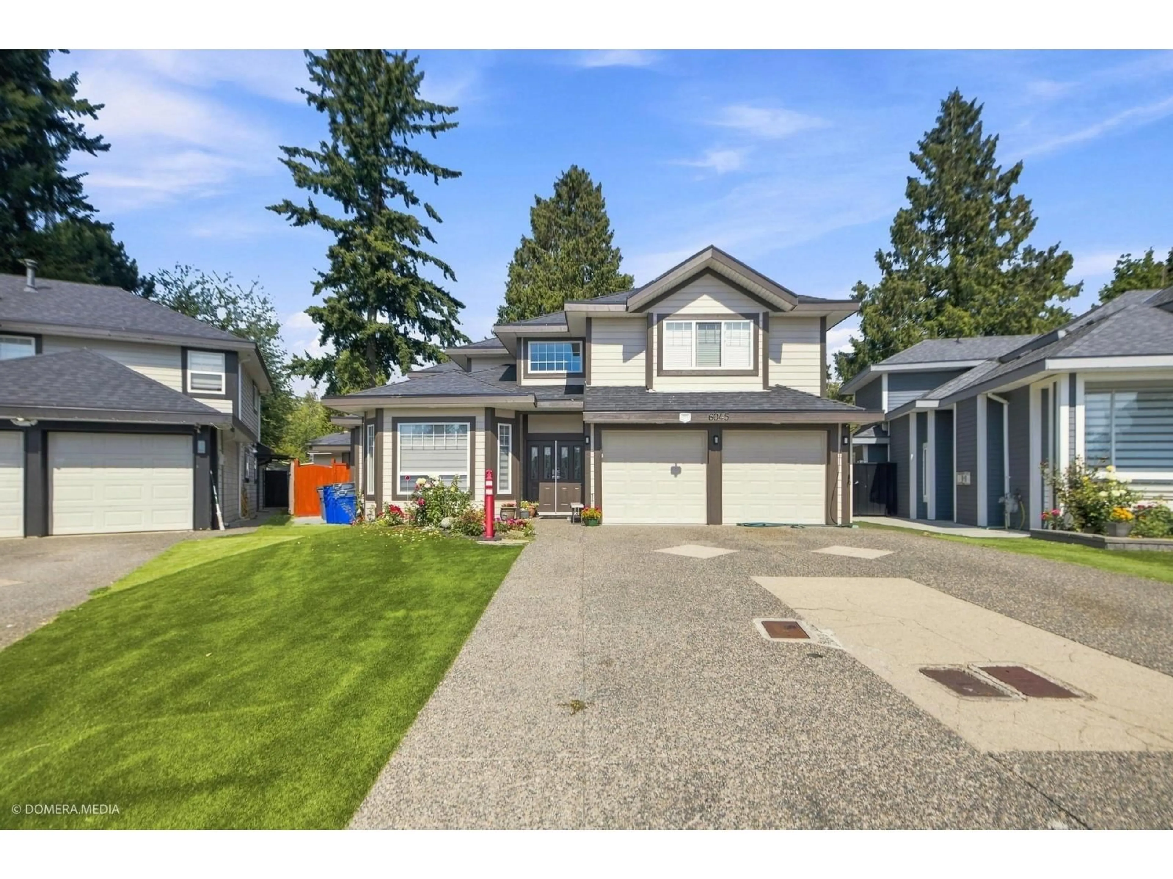 Home with vinyl exterior material, street for 6045 131 STREET, Surrey British Columbia V3X3N4