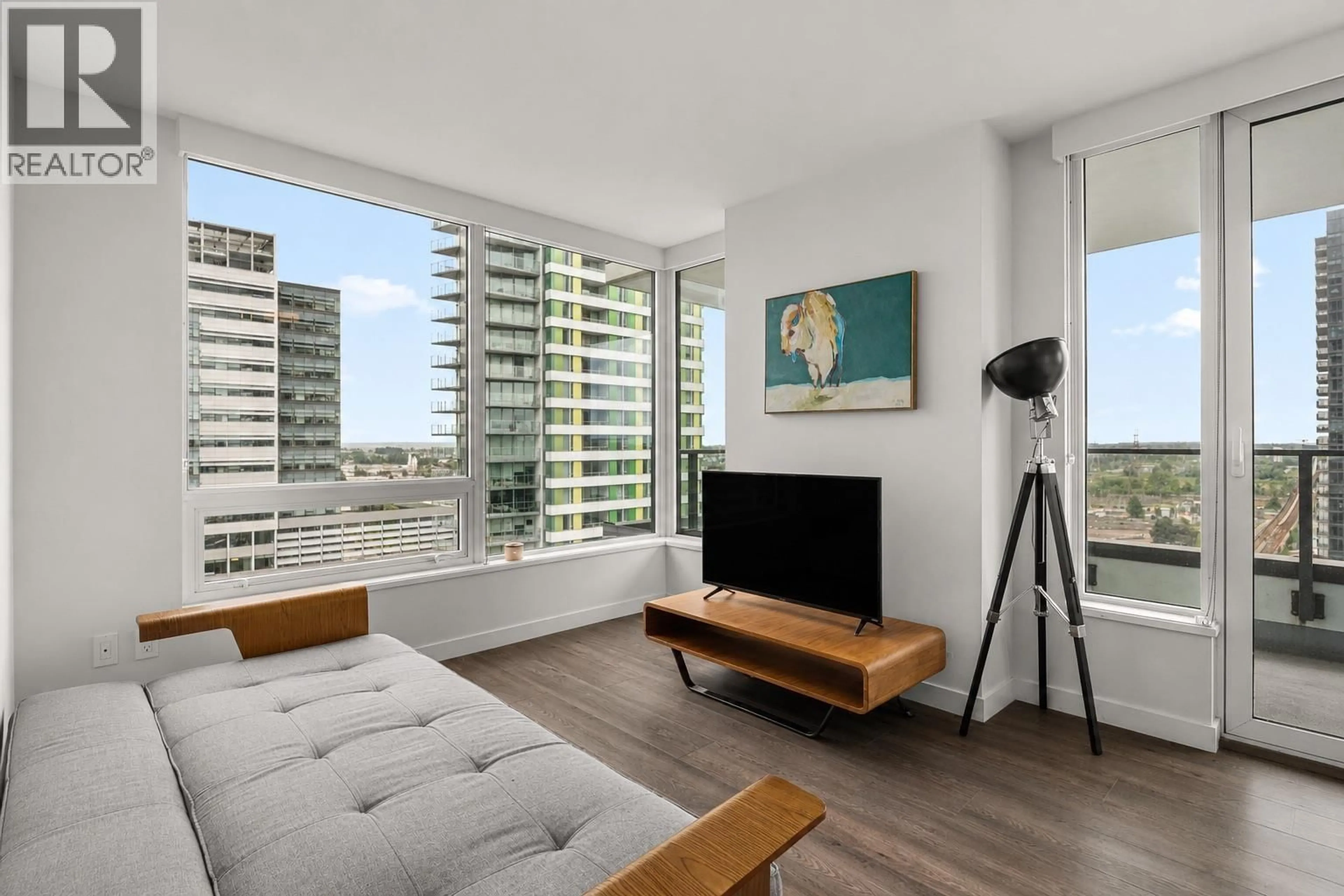 Living room with furniture, unknown for 1408 - 8189 CAMBIE STREET, Vancouver British Columbia V6P0G6