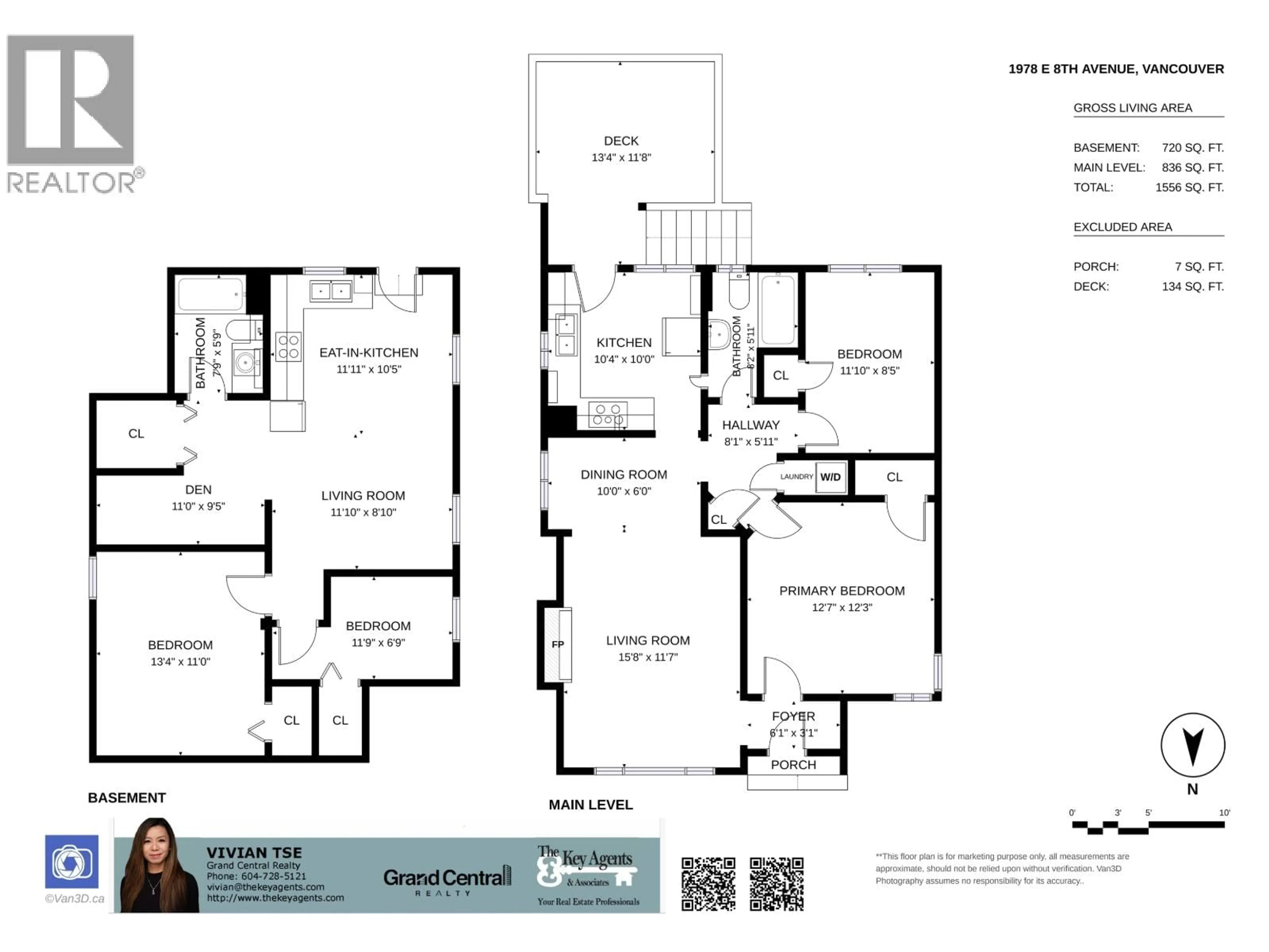 Floor plan for 1978 8TH AVENUE, Vancouver British Columbia V5N1V1