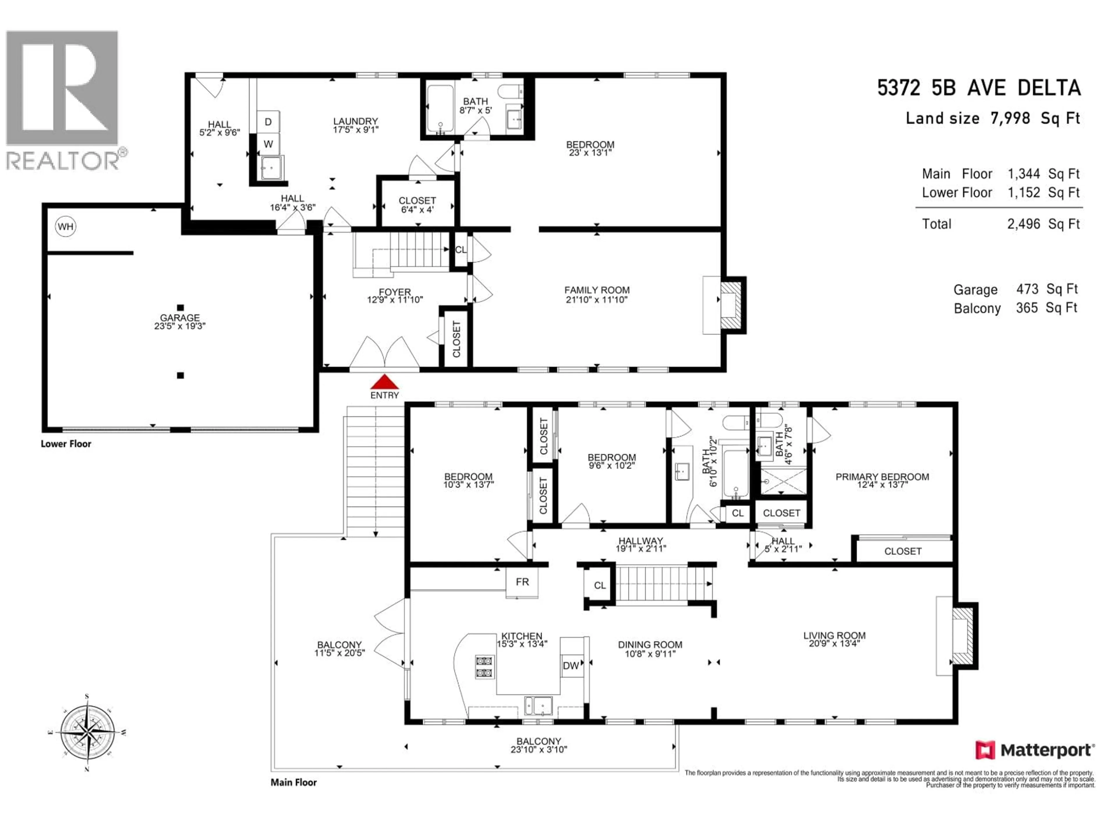 Floor plan for 5372 5B AVENUE, Delta British Columbia V4M1K5