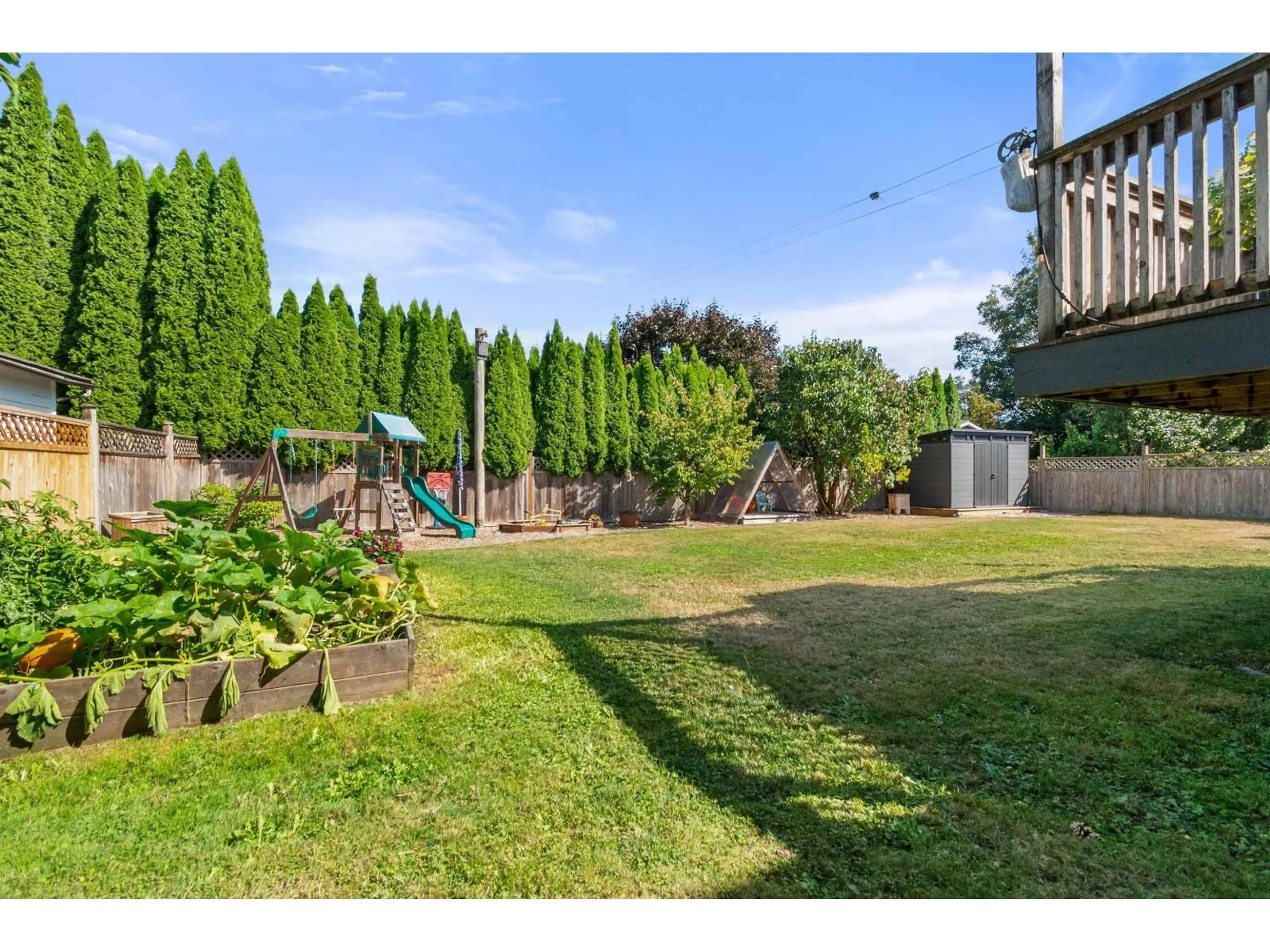 Patio, forest/trees view for 10336 GRANT STREET, Chilliwack British Columbia V2P5X3