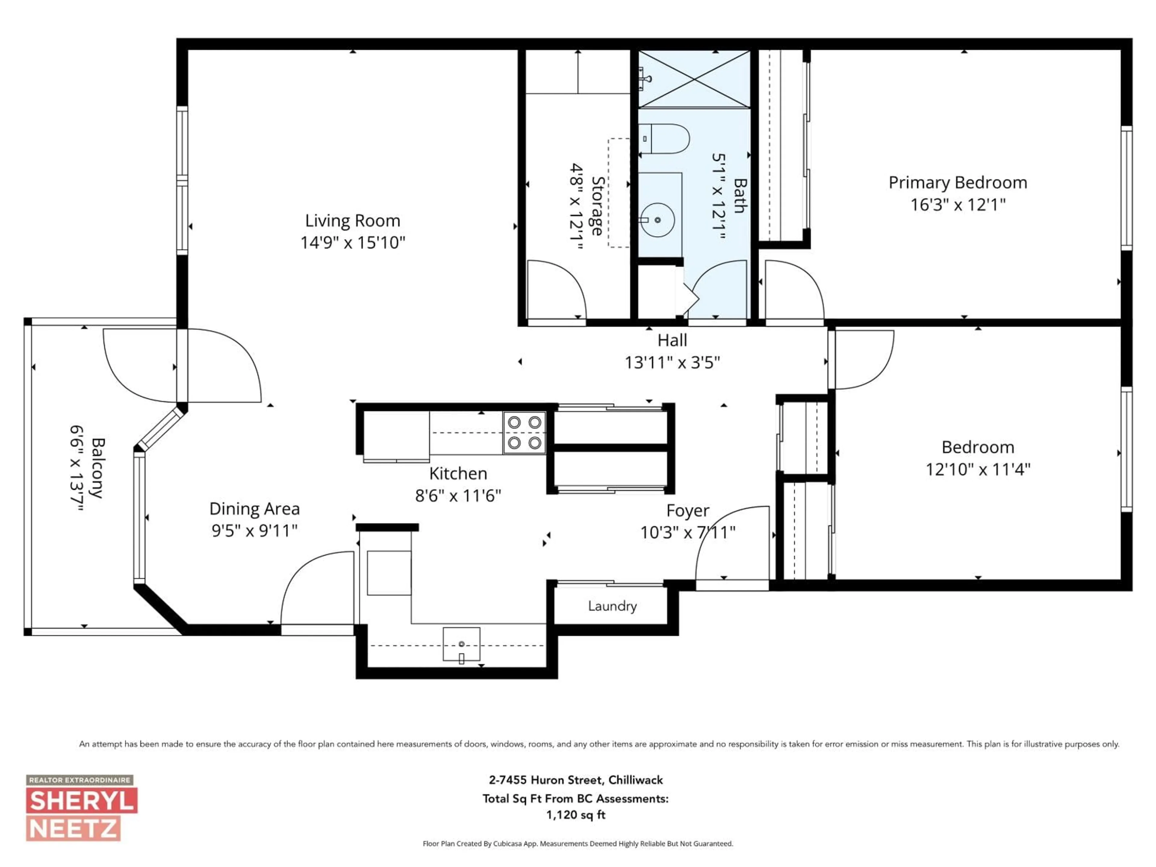 Floor plan for 2 - 7455 HURON STREET, Chilliwack British Columbia V2R2R9